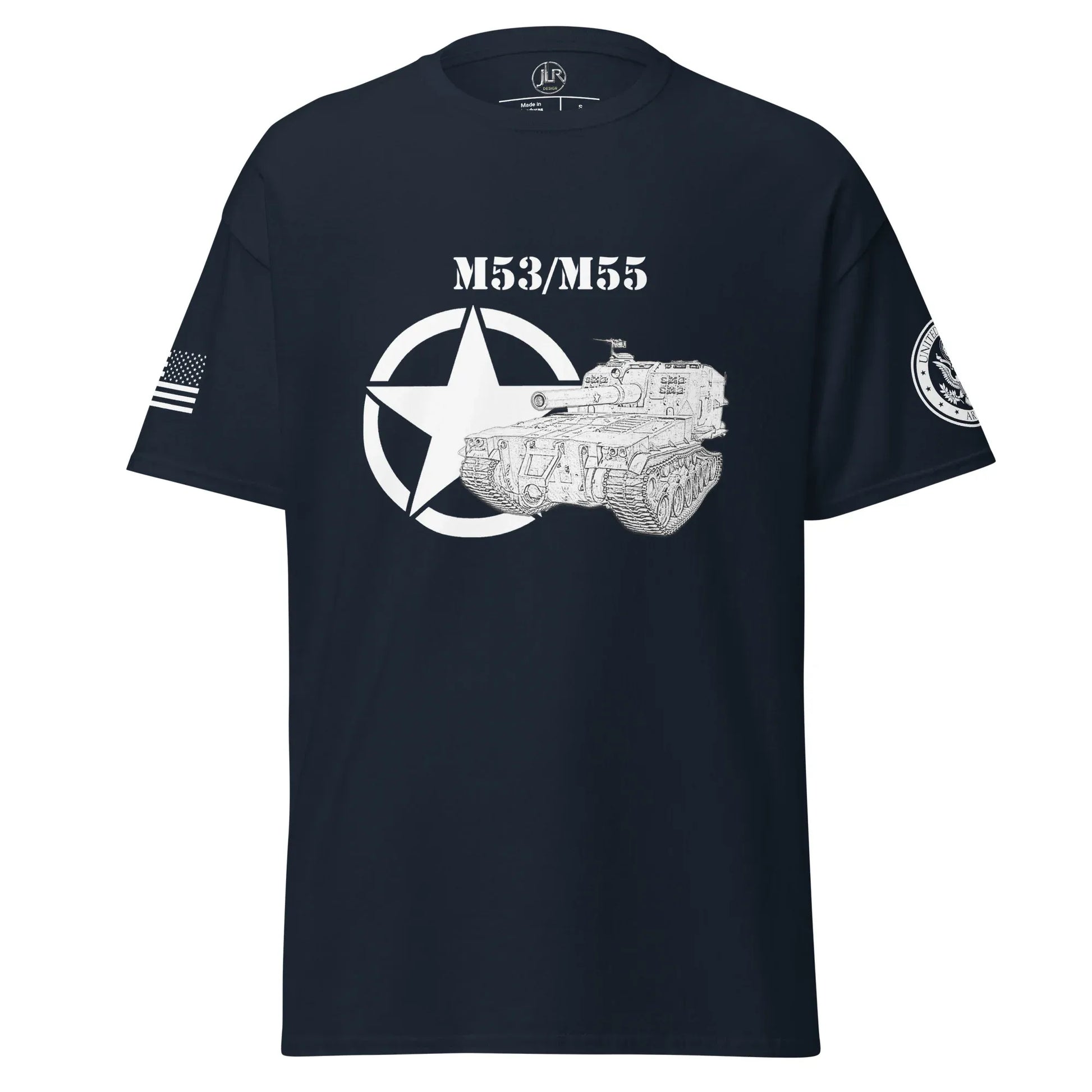 amerikanisches-artilleriefahrzeug-m53m55-t-shirt-sw-t-shirt-jlr-design-80950 - JLR Design
