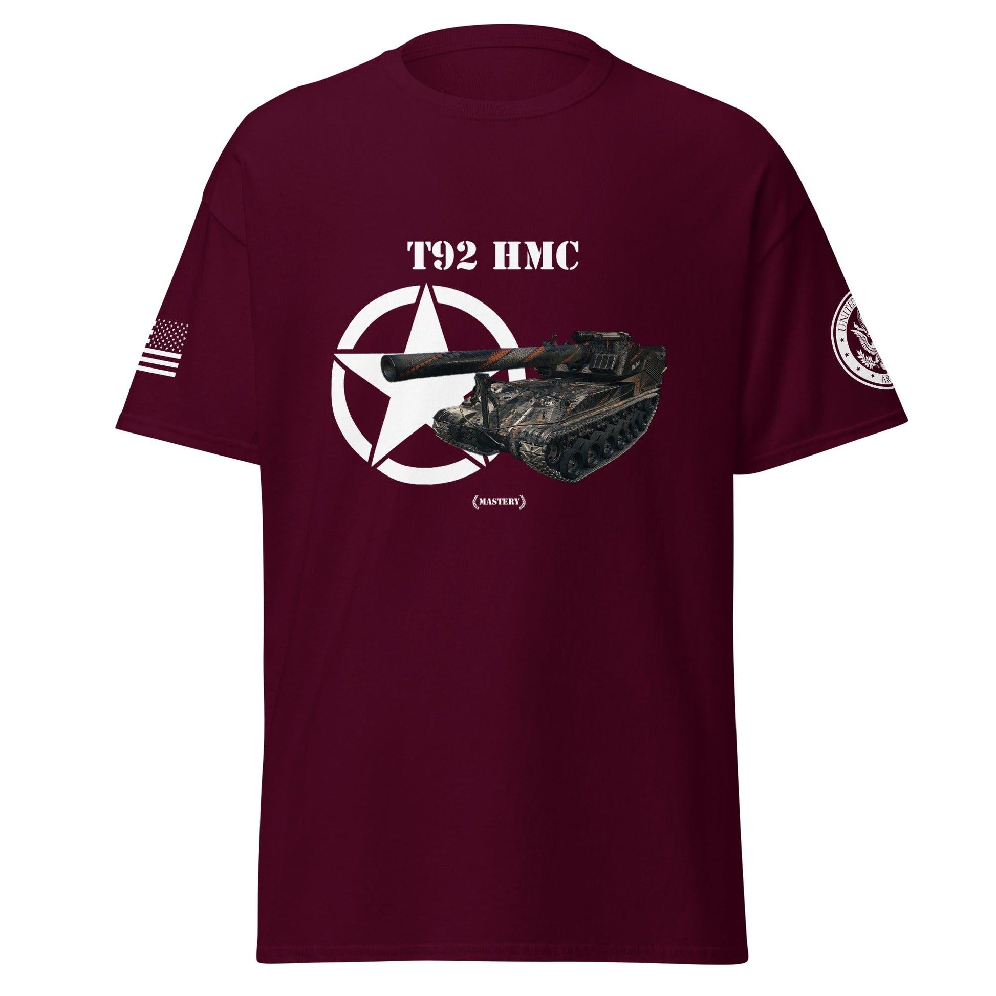 Amerikanisches Artilleriefahrzeug T92 HMC Mastery T-Shirt T-Shirt 33.99 Amerikanisches, Artilleriefahrzeug, Herren, HMC, Mastery, T-Shirt, T92, Tanks, Thunder, War, World JLR Design