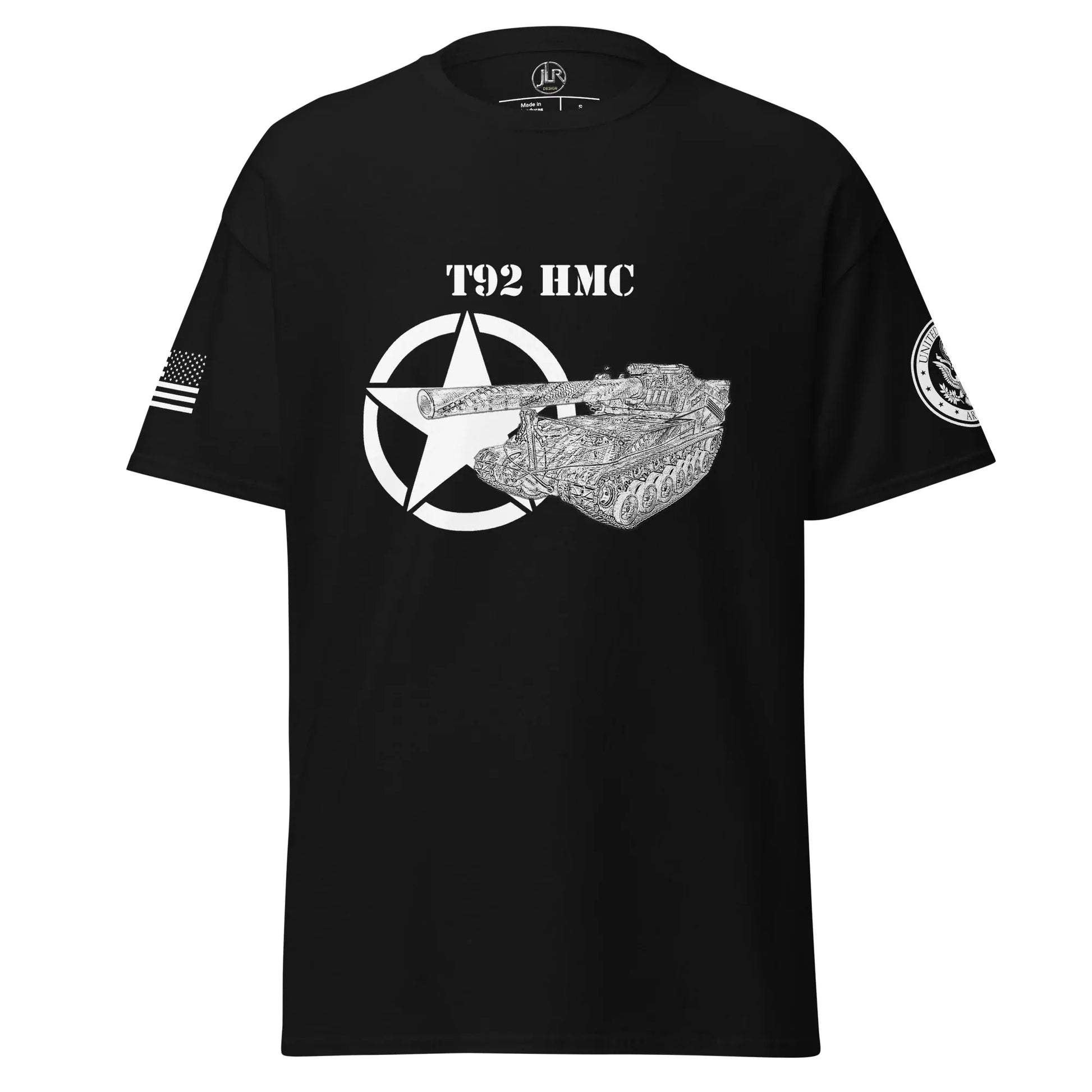amerikanisches-artilleriefahrzeug-t92-hmc-t-shirt-sw-t-shirt-jlr-design-30004 - JLR Design