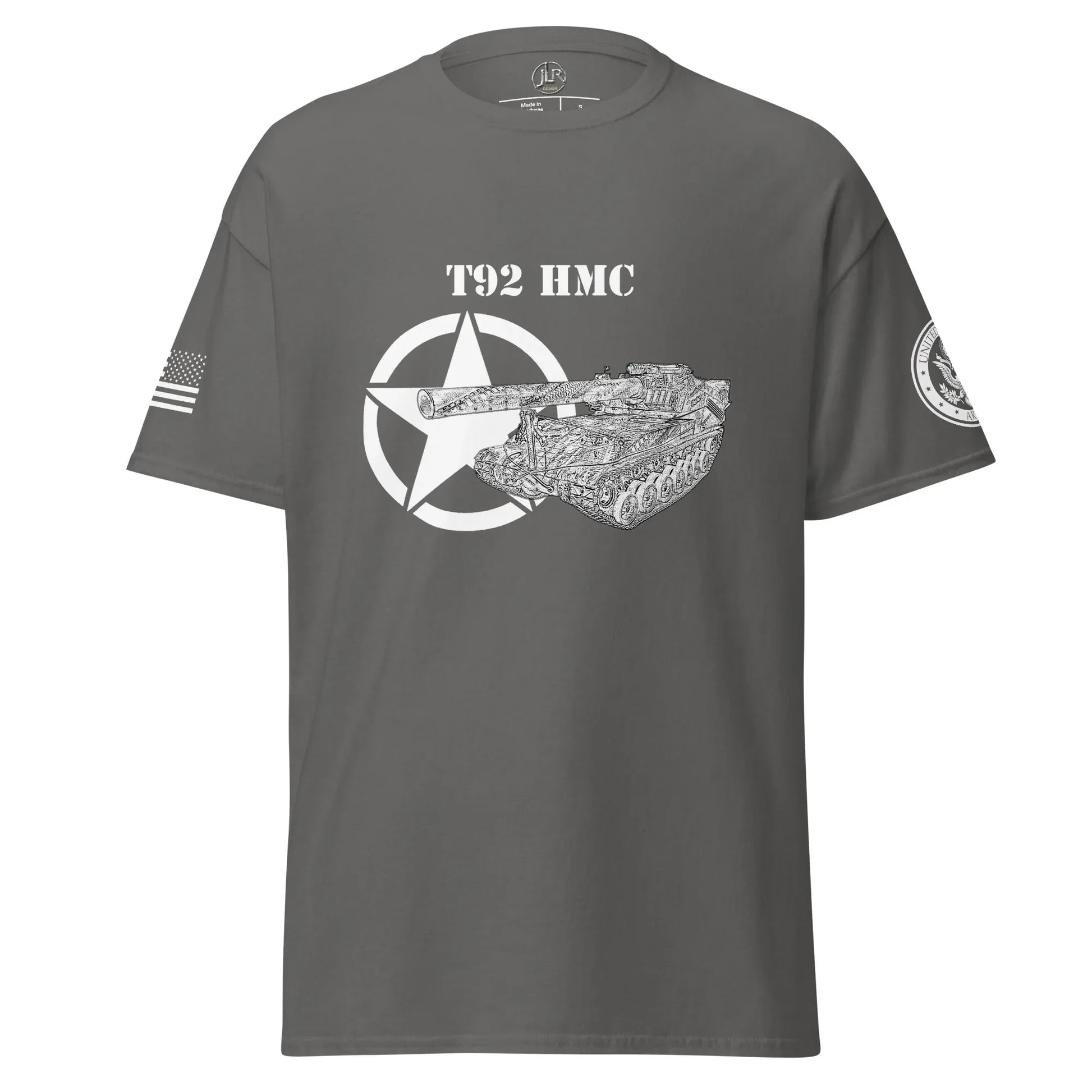 amerikanisches-artilleriefahrzeug-t92-hmc-t-shirt-sw-t-shirt-jlr-design-93281 - JLR Design