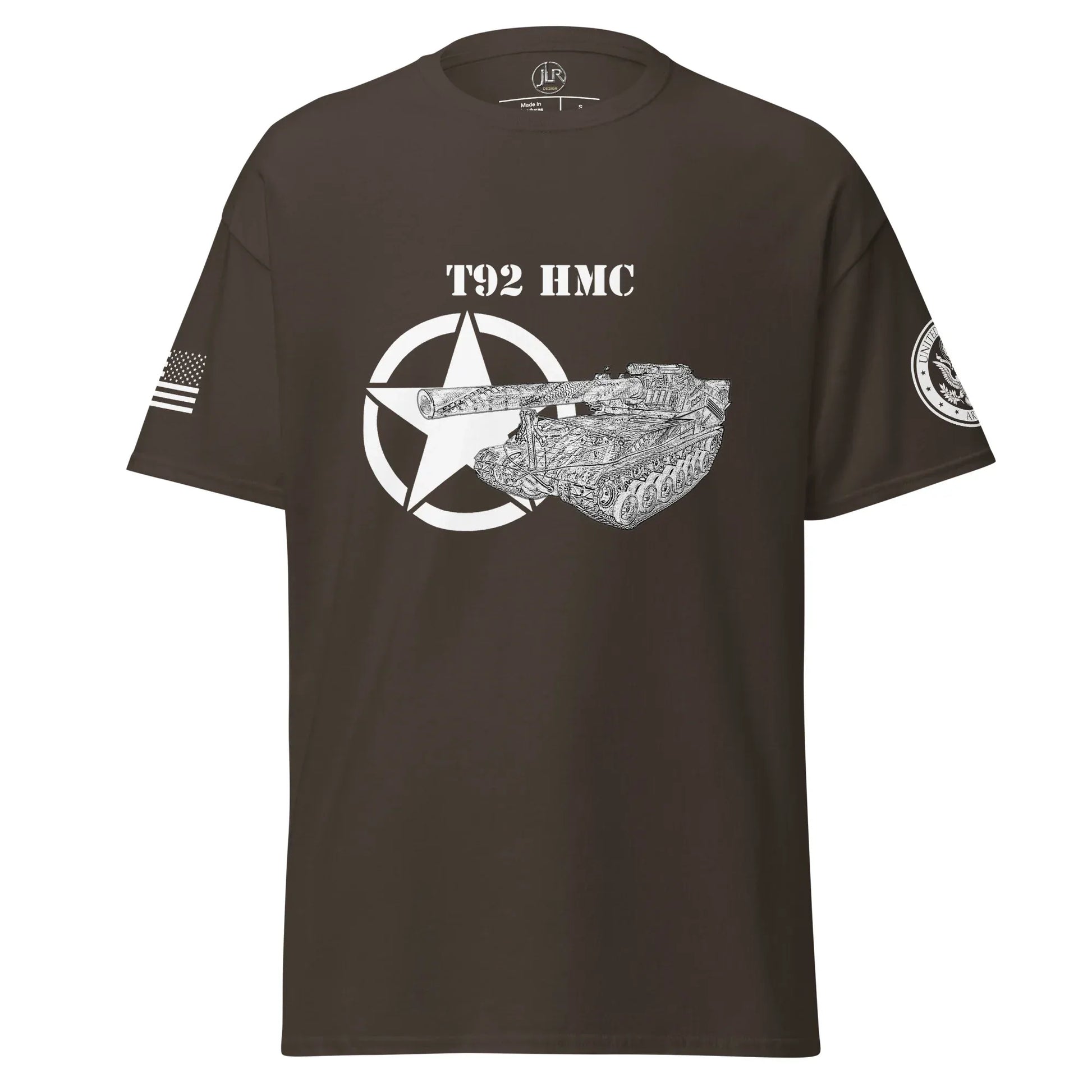 amerikanisches-artilleriefahrzeug-t92-hmc-t-shirt-sw-t-shirt-jlr-design-17590 - JLR Design