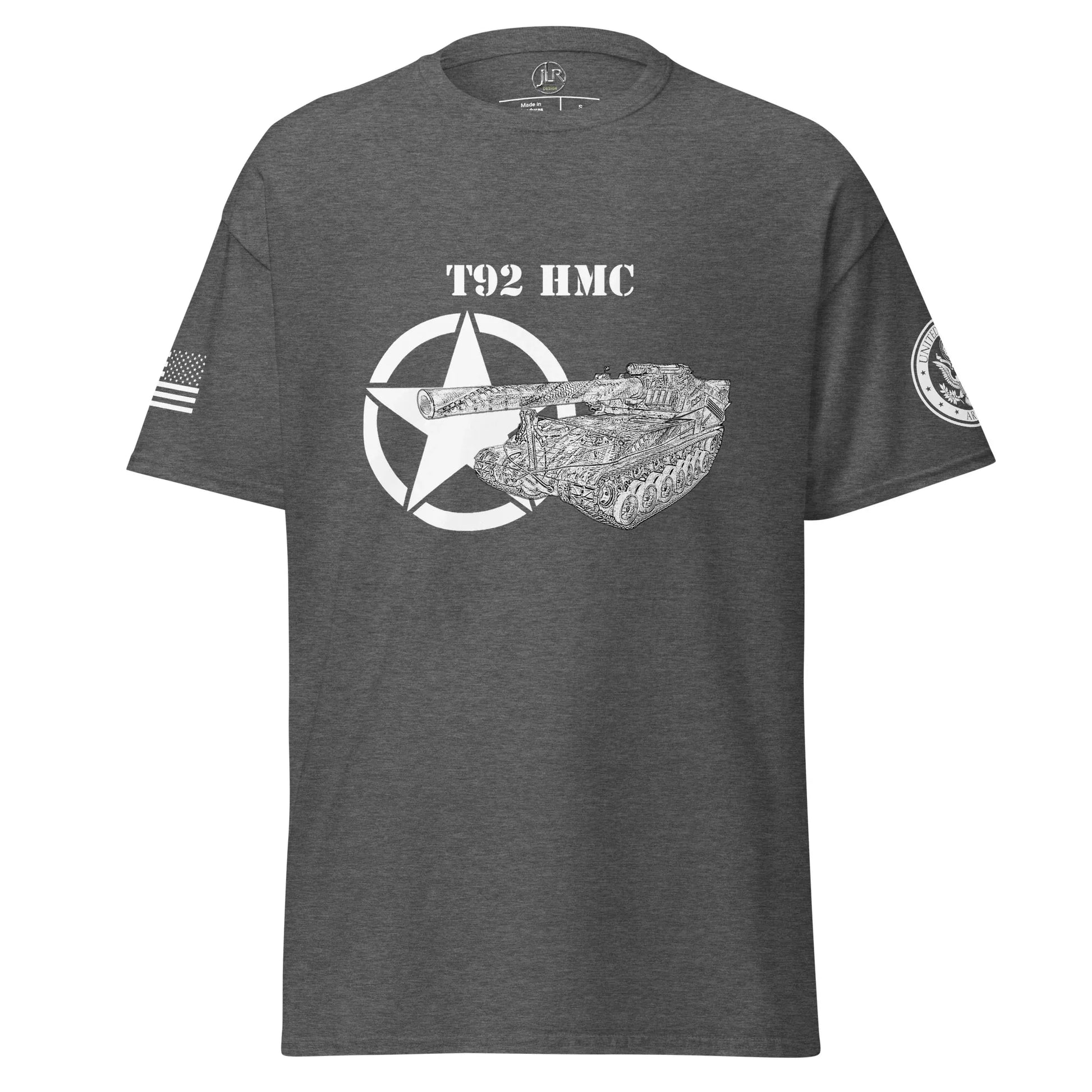 amerikanisches-artilleriefahrzeug-t92-hmc-t-shirt-sw-t-shirt-jlr-design-39964 - JLR Design