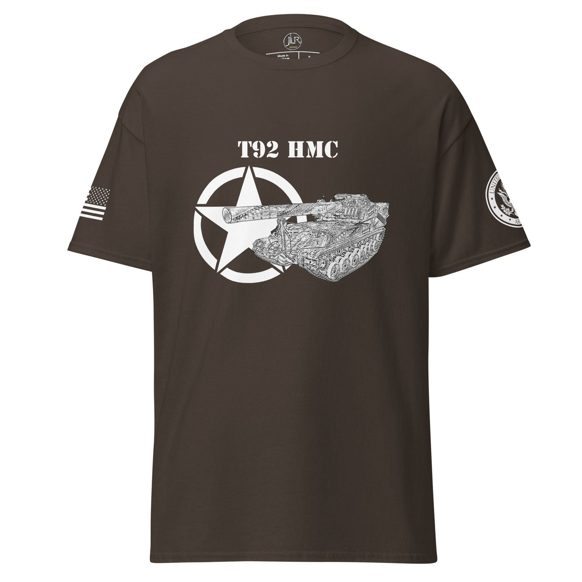 Amerikanisches Artilleriefahrzeug T92 HMC T-Shirt sw T-Shirt JLR Design