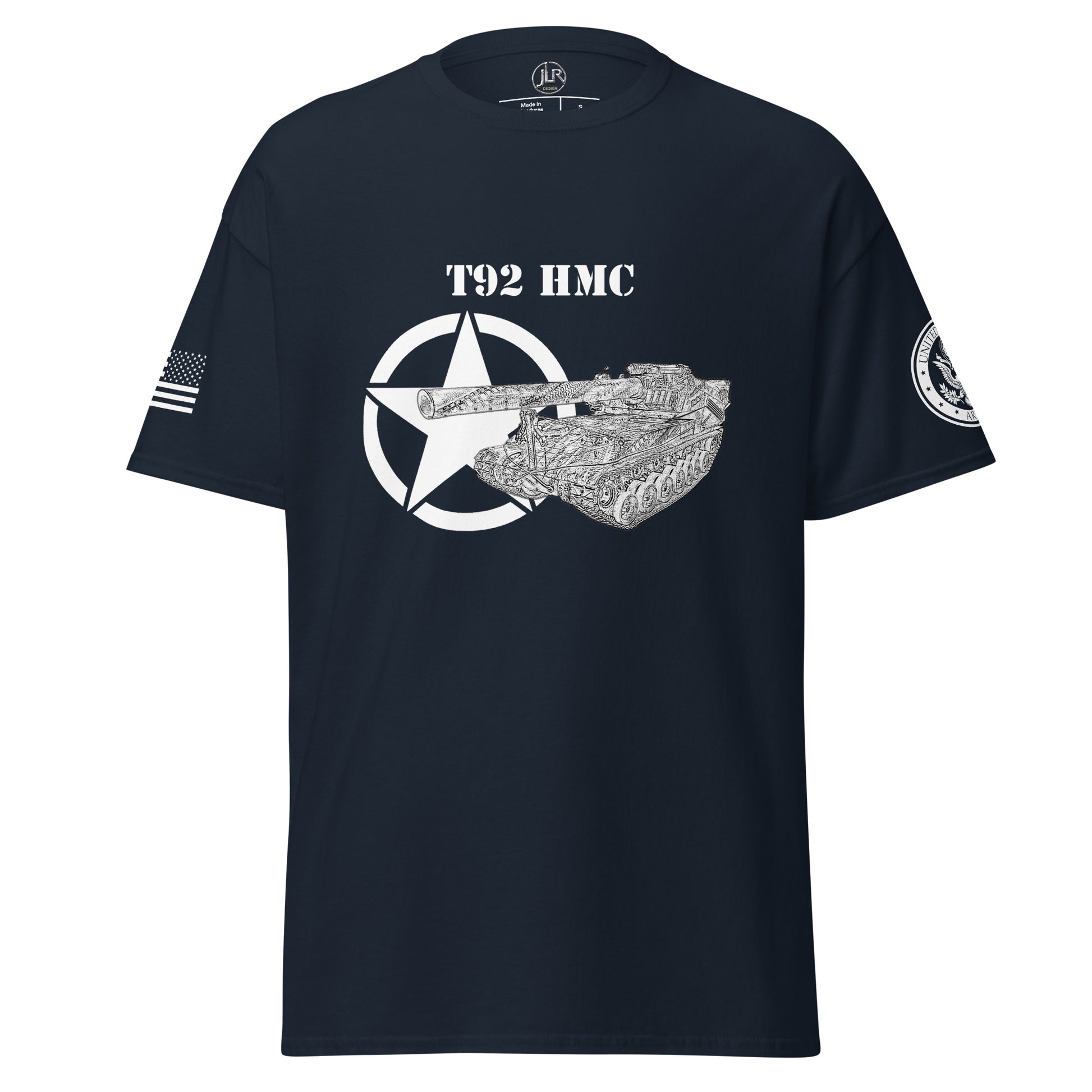 Amerikanisches Artilleriefahrzeug T92 HMC T-Shirt sw T-Shirt JLR Design