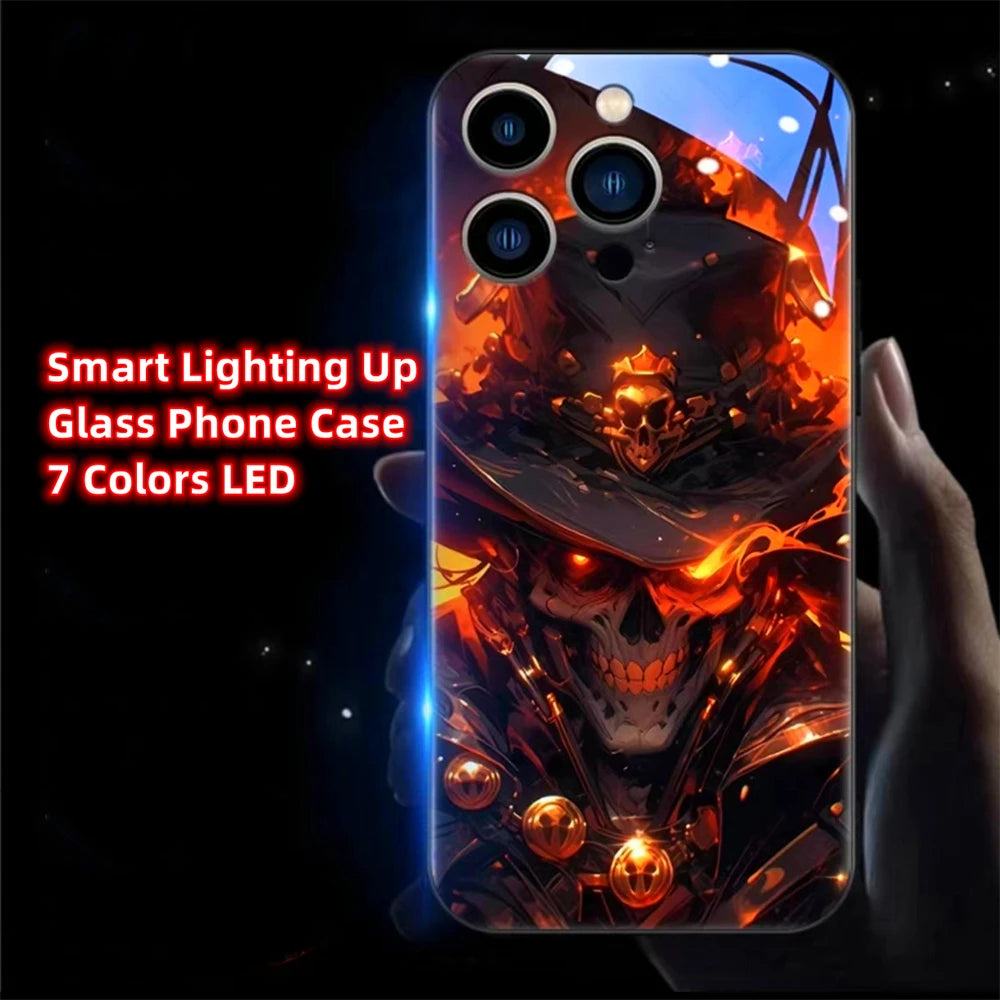Anime LED Handyhülle für Samsung S24/S23/S22/Plus/Ultra Cover JLR Design