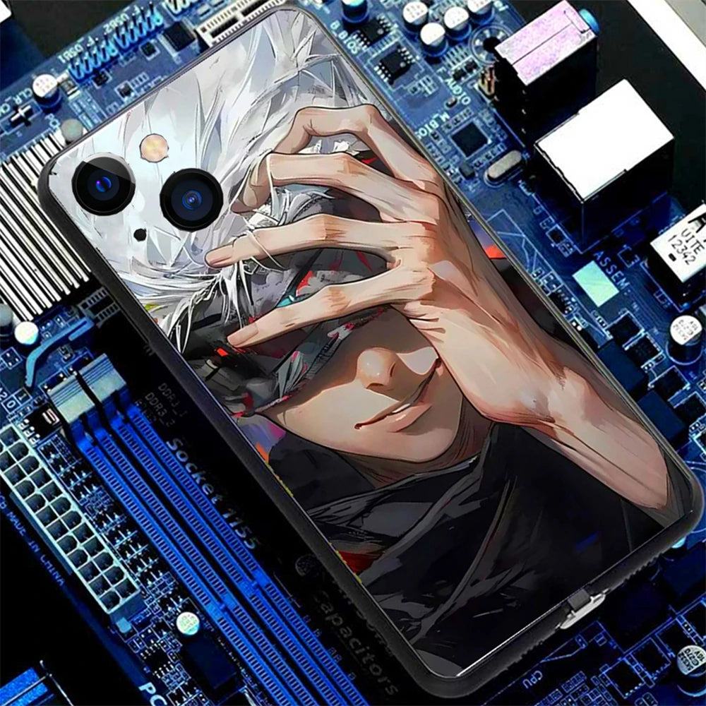 Anime LED Handyhülle für Samsung S24/S23/S22/Plus/Ultra Cover JLR Design