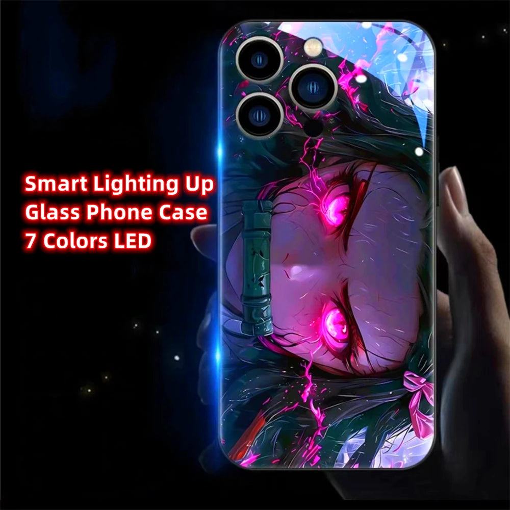 Anime LED Handyhülle für Samsung S24/S23/S22/Plus/Ultra Cover JLR Design
