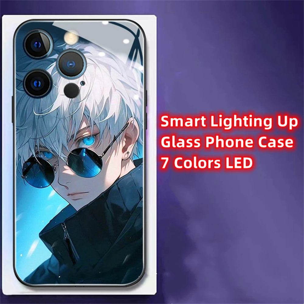 Anime LED Handyhülle für Samsung S24/S23/S22/Plus/Ultra Cover JLR Design