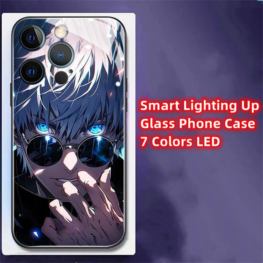 Anime LED Handyhülle für Samsung S24/S23/S22/Plus/Ultra Cover JLR Design
