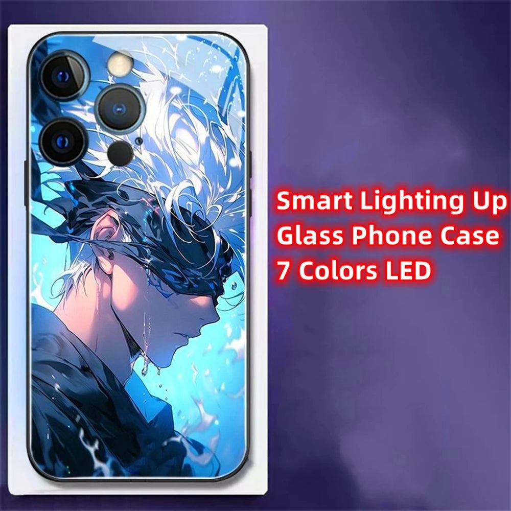 Anime LED Handyhülle für Samsung S24/S23/S22/Plus/Ultra Cover JLR Design