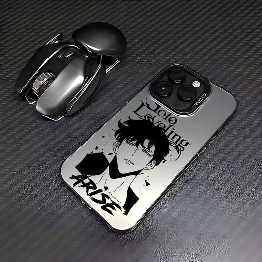 Anime Solo Leveling Arise Handyhülle für Phone 12 13 14 15 16 ProMax X XR XSMAX Plus Handyhülle JLR Design