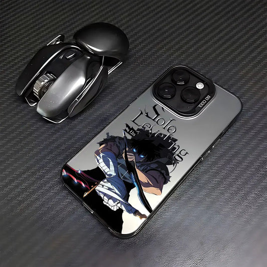 Anime Solo Leveling Dual Wield Handyhülle für Phone 12 13 14 15 16 ProMax X XR XSMAX Plus Handyhülle JLR Design