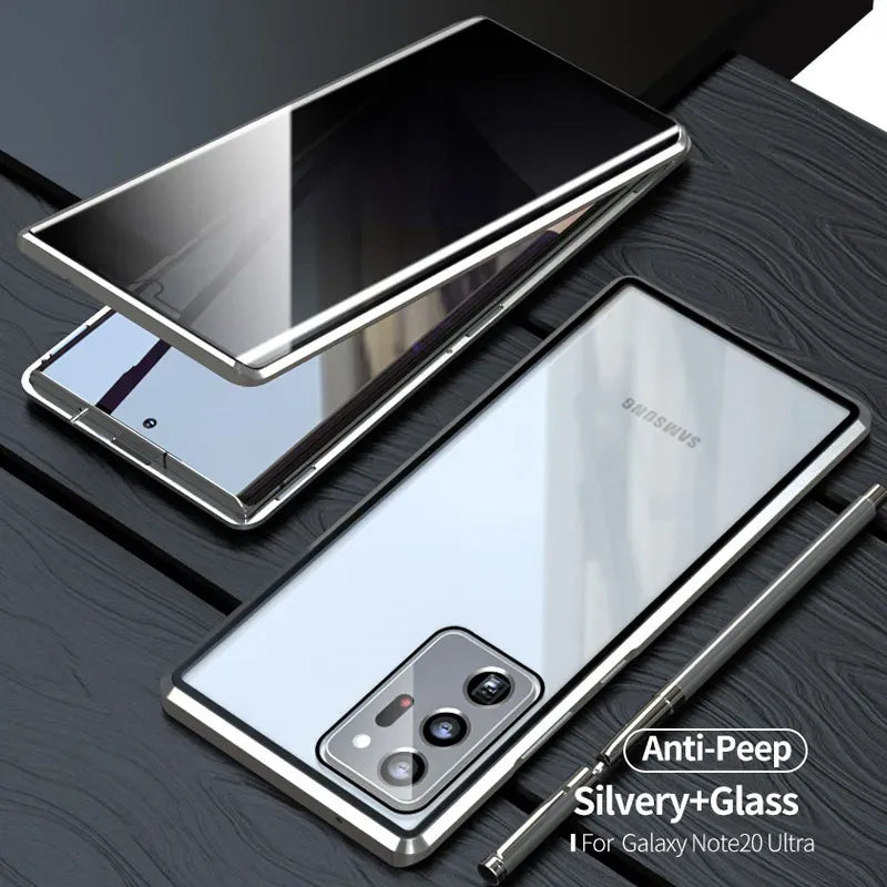 anti-peeping-magnetic-glass-case-fur-samsung-galaxy-s22-note-20-ultra-s20-s21-s22-plus-samsung-cover-jlr-design-58668 - JLR Design