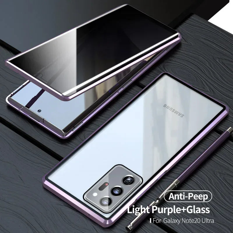 anti-peeping-magnetic-glass-case-fur-samsung-galaxy-s22-note-20-ultra-s20-s21-s22-plus-samsung-cover-jlr-design-22914 - JLR Design