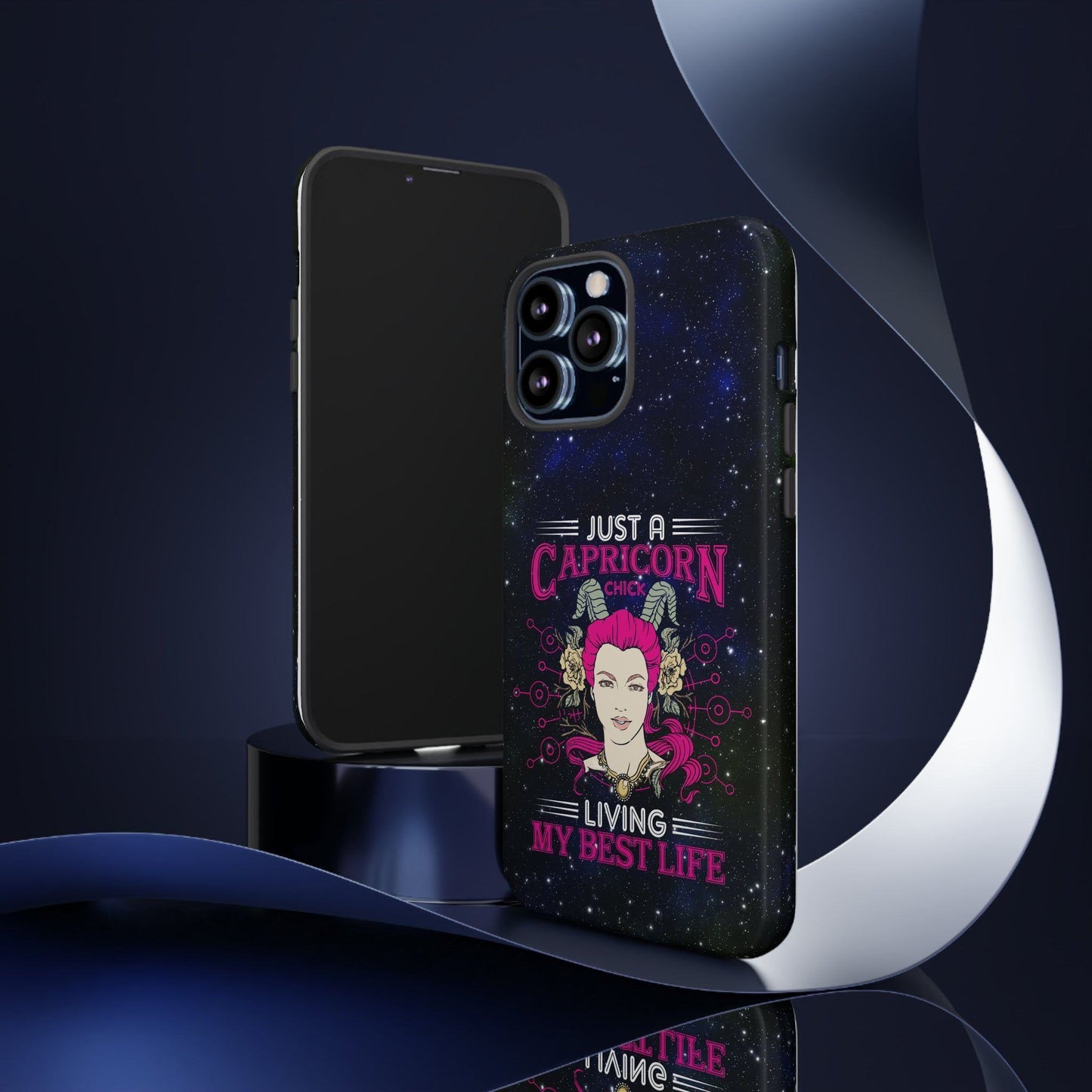 Apple Iphone Capricorn Chick Cover Phone Case 54.99 Accessories, Glossy, iPhone Cases, Matte, Phone accessory, Phone Cases, Samsung Cases JLR Design