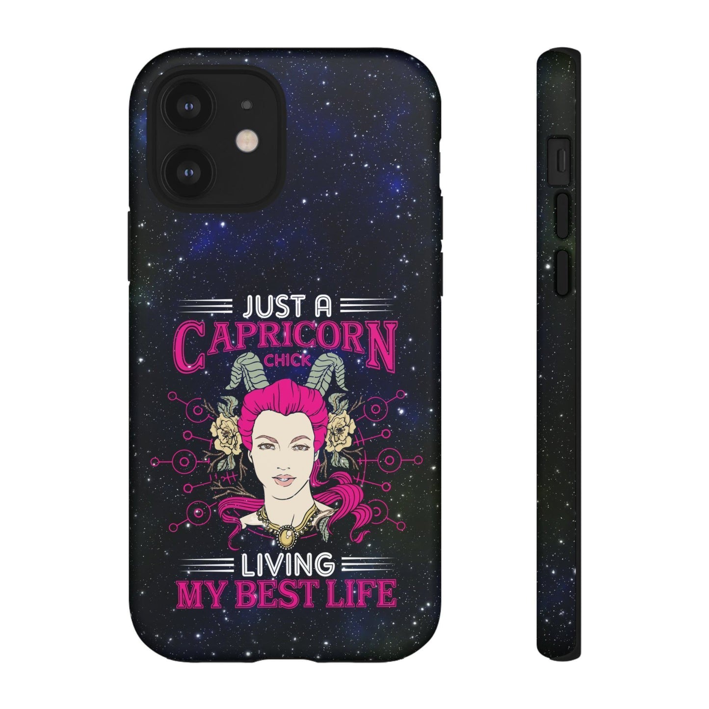 Apple Iphone Capricorn Chick Cover Phone Case 54.99 Accessories, Glossy, iPhone Cases, Matte, Phone accessory, Phone Cases, Samsung Cases JLR Design