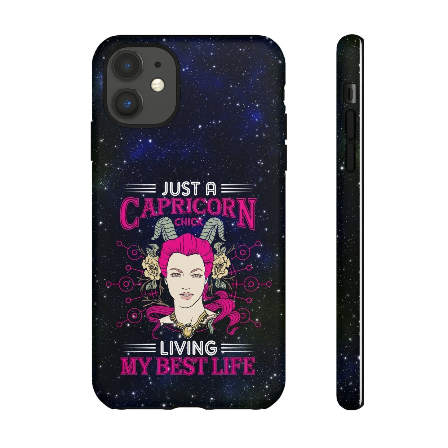 Apple Iphone Capricorn Chick Cover Phone Case 54.99 Accessories, Glossy, iPhone Cases, Matte, Phone accessory, Phone Cases, Samsung Cases JLR Design