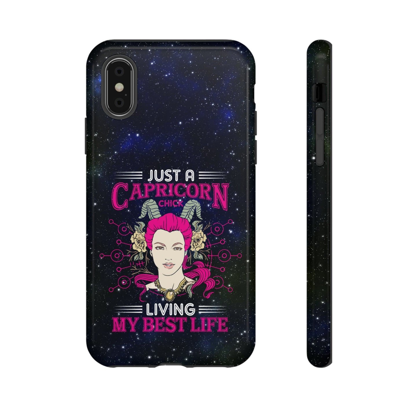 Apple Iphone Capricorn Chick Cover Phone Case 54.99 Accessories, Glossy, iPhone Cases, Matte, Phone accessory, Phone Cases, Samsung Cases JLR Design