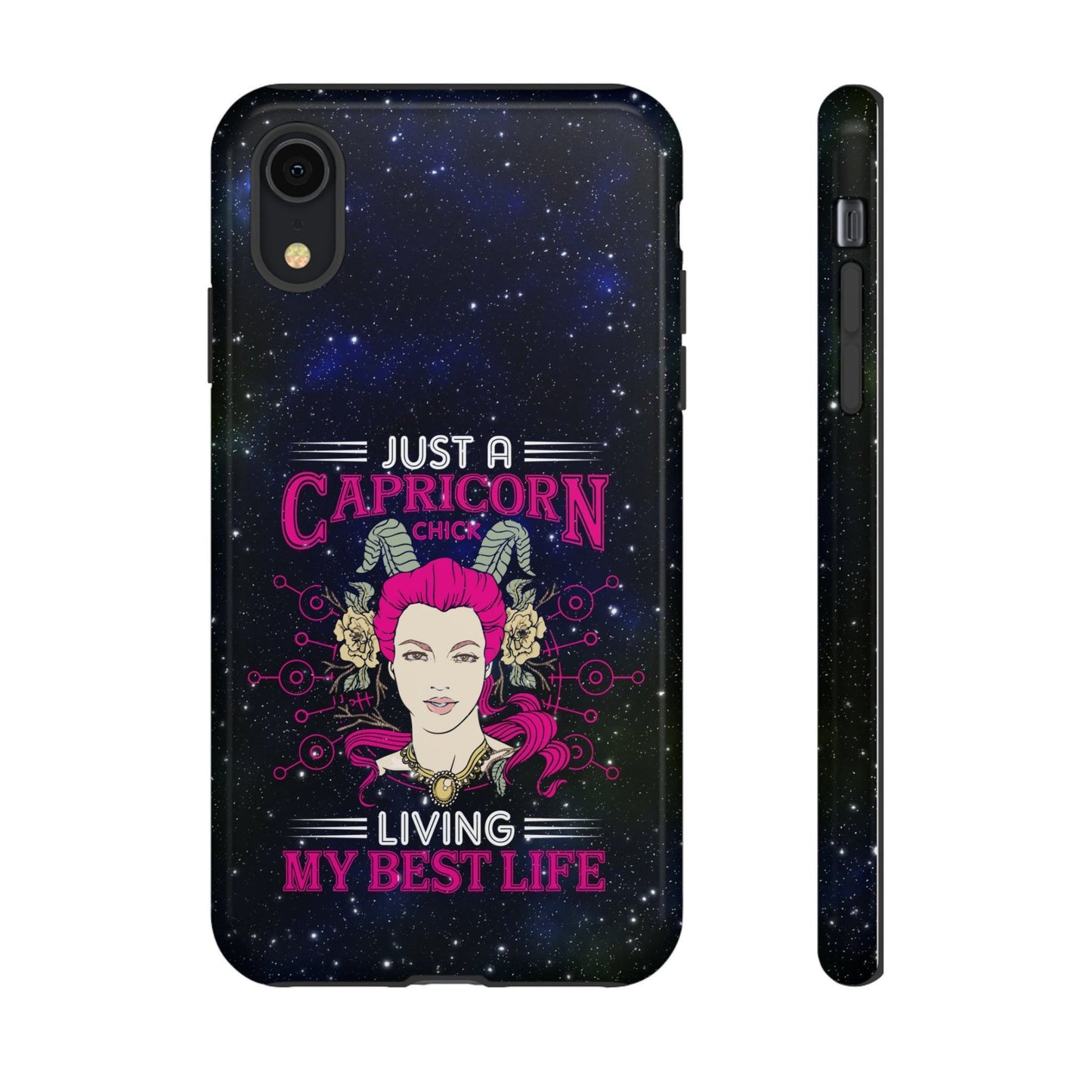 Apple Iphone Capricorn Chick Cover Phone Case 54.99 Accessories, Glossy, iPhone Cases, Matte, Phone accessory, Phone Cases, Samsung Cases JLR Design