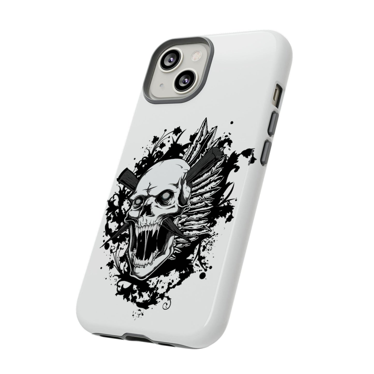 Apple Iphone Impaled Skull Cover Phone Case 37.99 Accessories, Apple, Glossy, Impaled, Iphone, iPhone Cases, Matte, Phone accessory, Phone Cases, Skull JLR Design