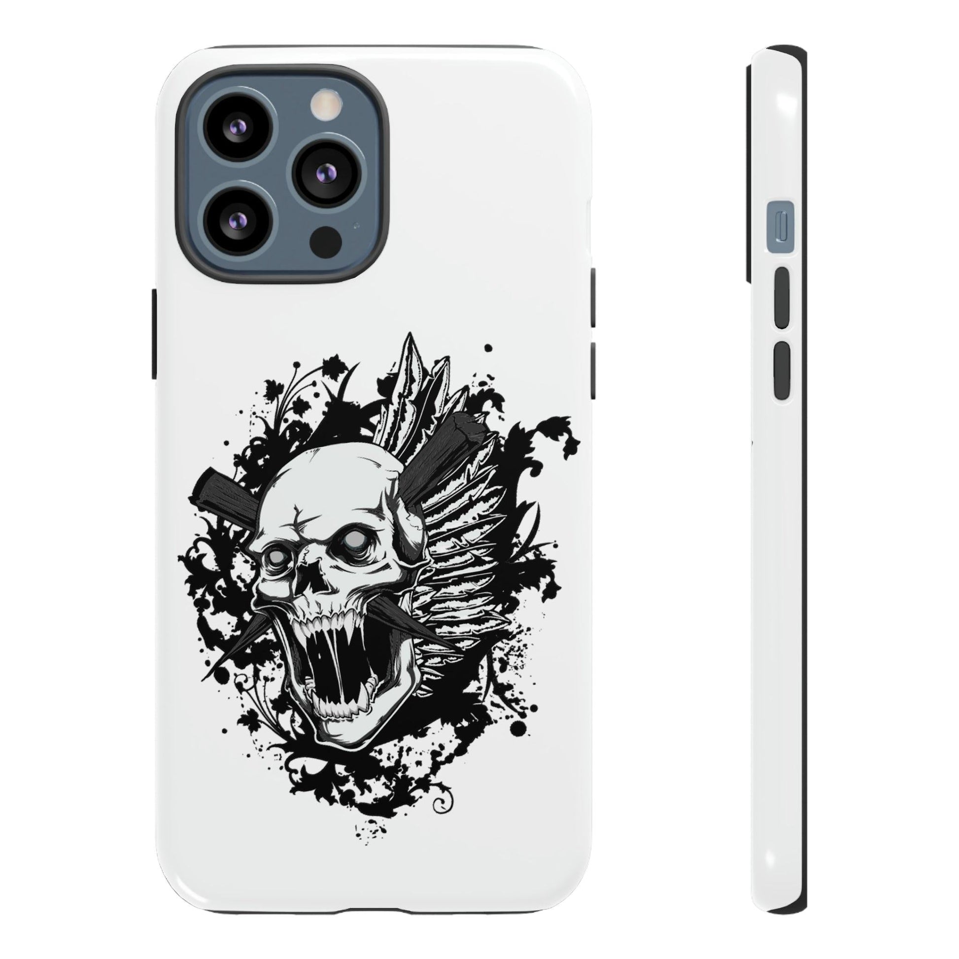 Apple Iphone Impaled Skull Cover Phone Case 37.99 Accessories, Apple, Glossy, Impaled, Iphone, iPhone Cases, Matte, Phone accessory, Phone Cases, Skull JLR Design