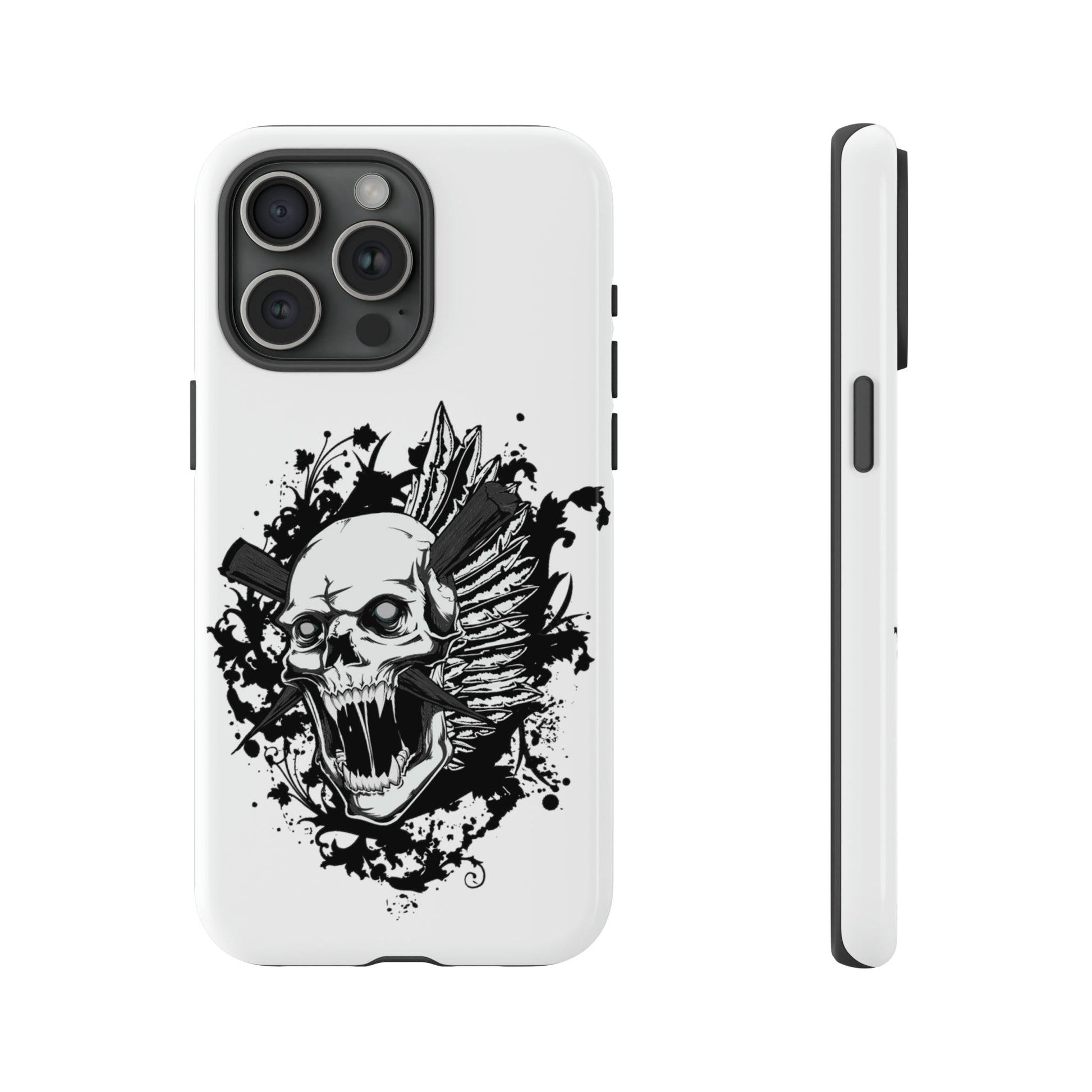 Apple Iphone Impaled Skull Cover Phone Case 37.99 Accessories, Apple, Glossy, Impaled, Iphone, iPhone Cases, Matte, Phone accessory, Phone Cases, Skull JLR Design