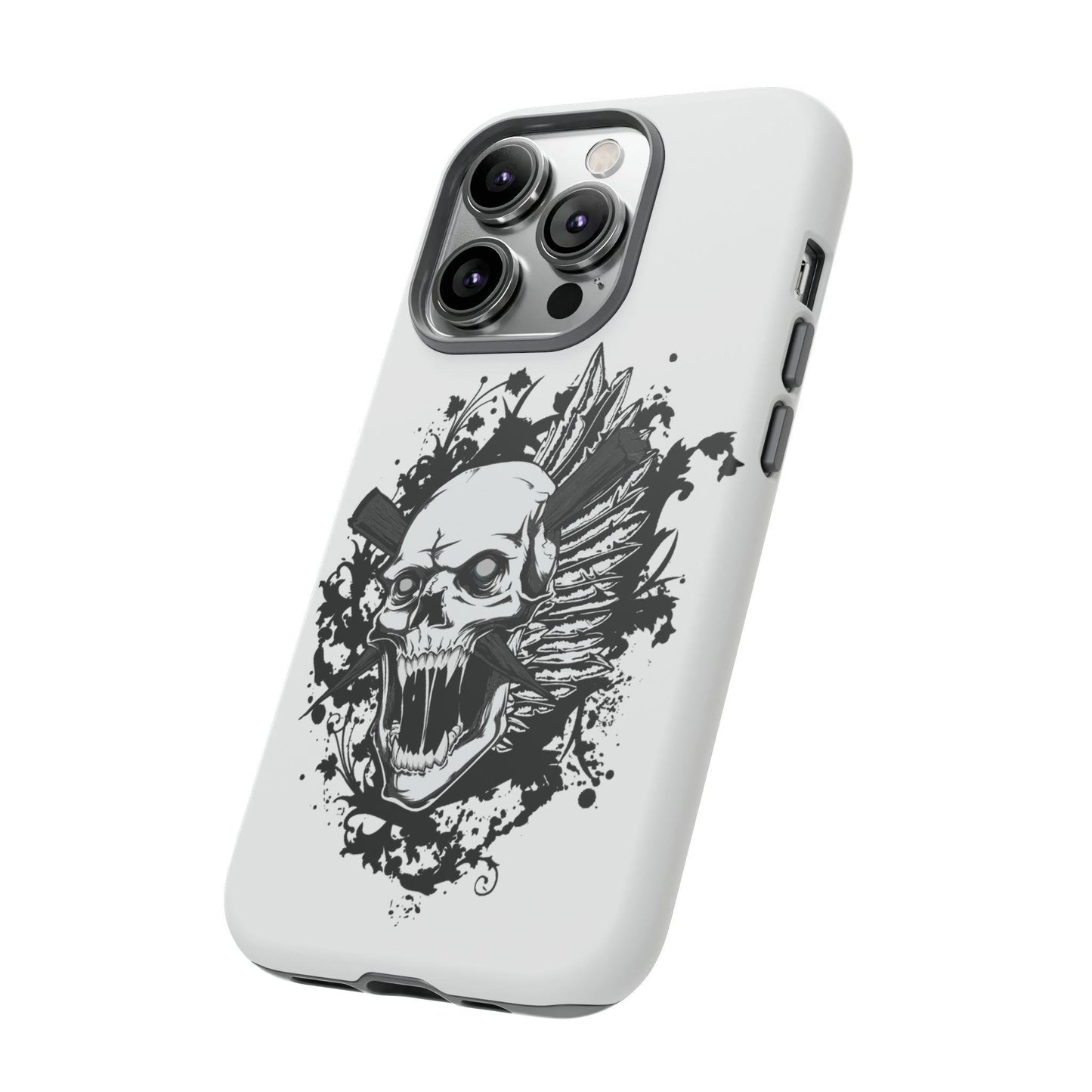 Apple Iphone Impaled Skull Cover Phone Case 37.99 Accessories, Apple, Glossy, Impaled, Iphone, iPhone Cases, Matte, Phone accessory, Phone Cases, Skull JLR Design