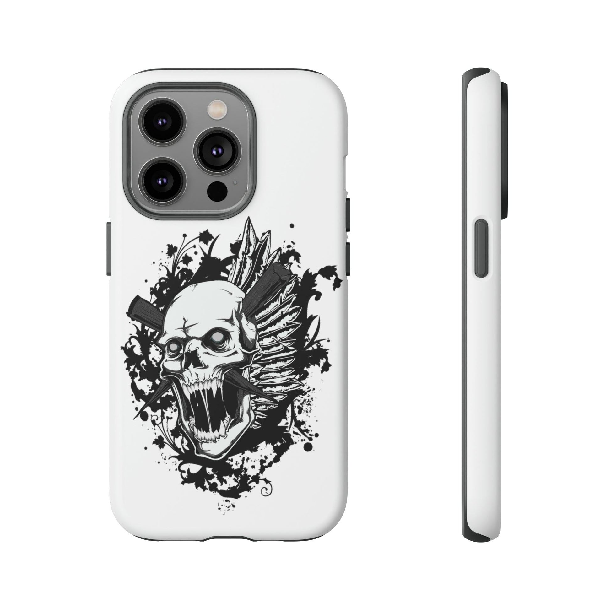 Apple Iphone Impaled Skull Cover Phone Case 37.99 Accessories, Apple, Glossy, Impaled, Iphone, iPhone Cases, Matte, Phone accessory, Phone Cases, Skull JLR Design