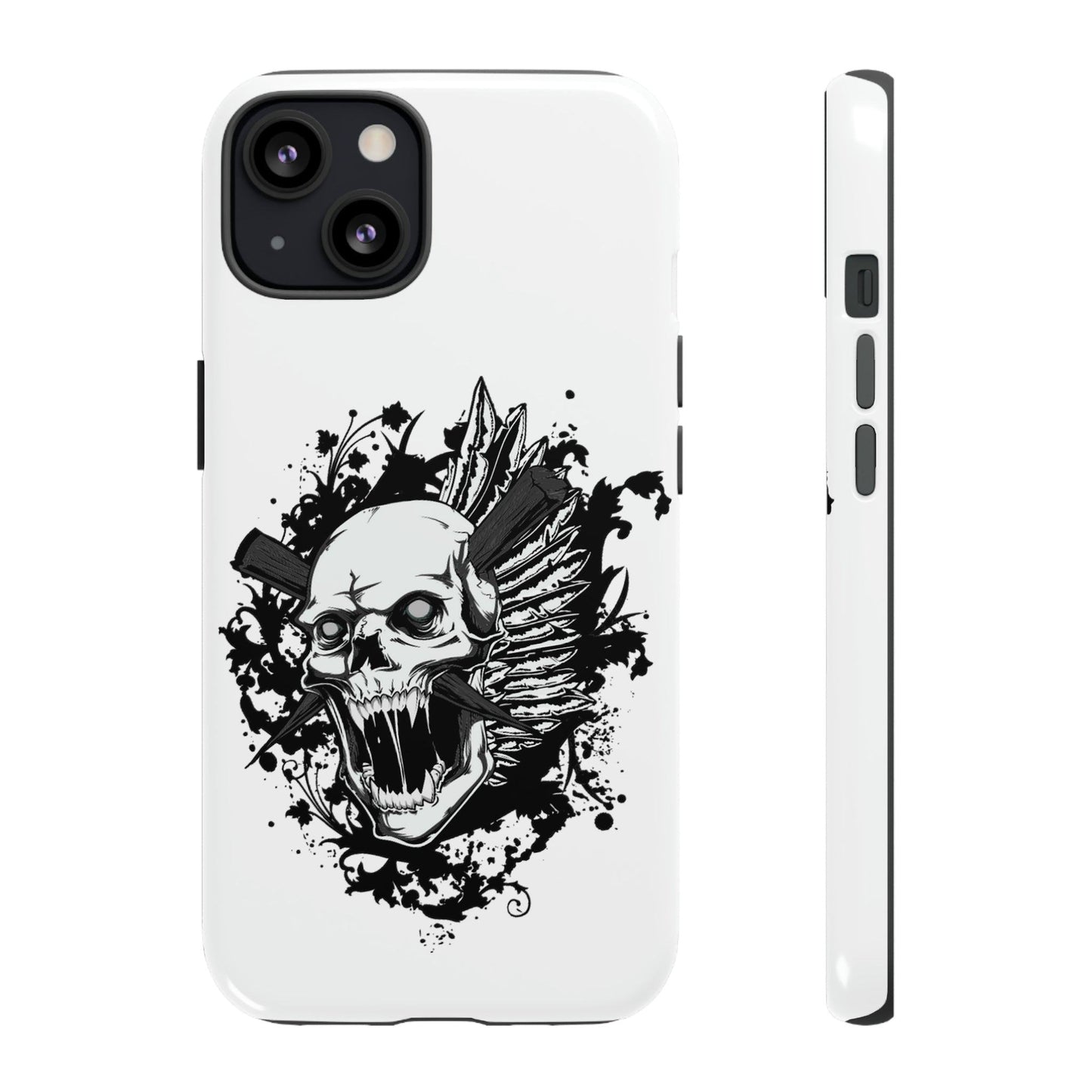 Apple Iphone Impaled Skull Cover Phone Case 37.99 Accessories, Apple, Glossy, Impaled, Iphone, iPhone Cases, Matte, Phone accessory, Phone Cases, Skull JLR Design