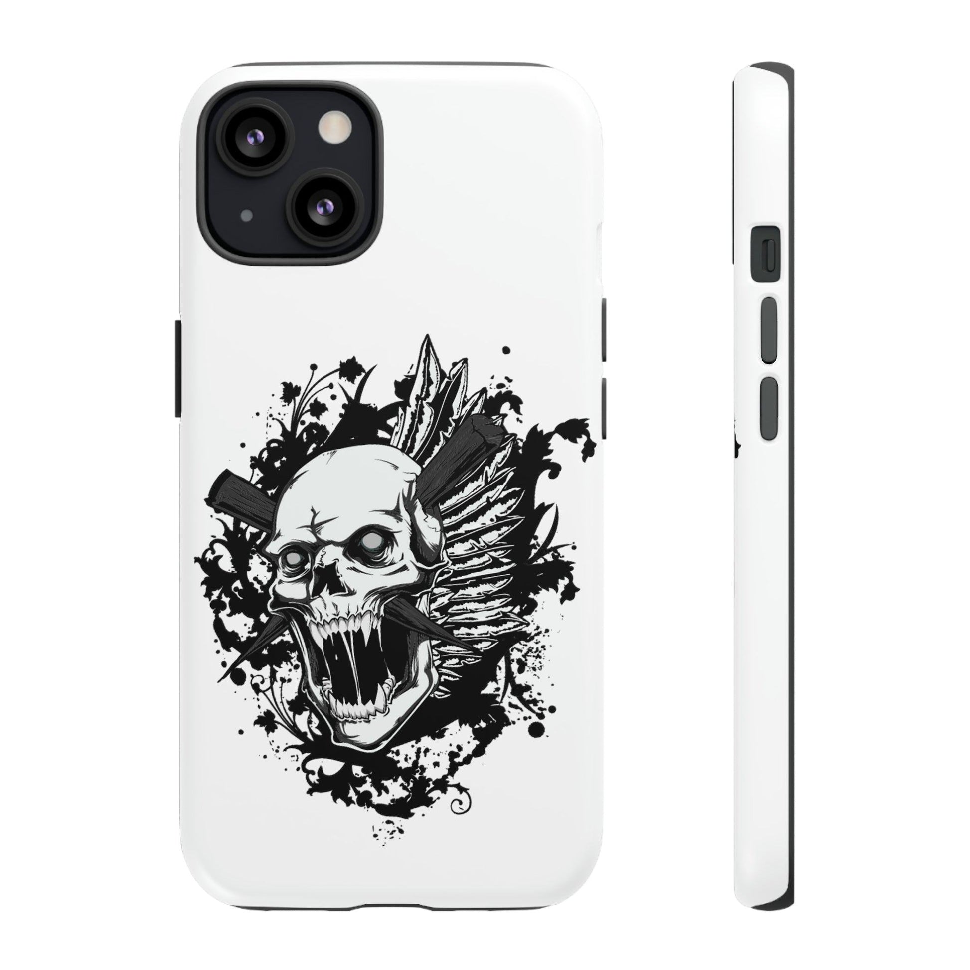 Apple Iphone Impaled Skull Cover Phone Case 37.99 Accessories, Apple, Glossy, Impaled, Iphone, iPhone Cases, Matte, Phone accessory, Phone Cases, Skull JLR Design