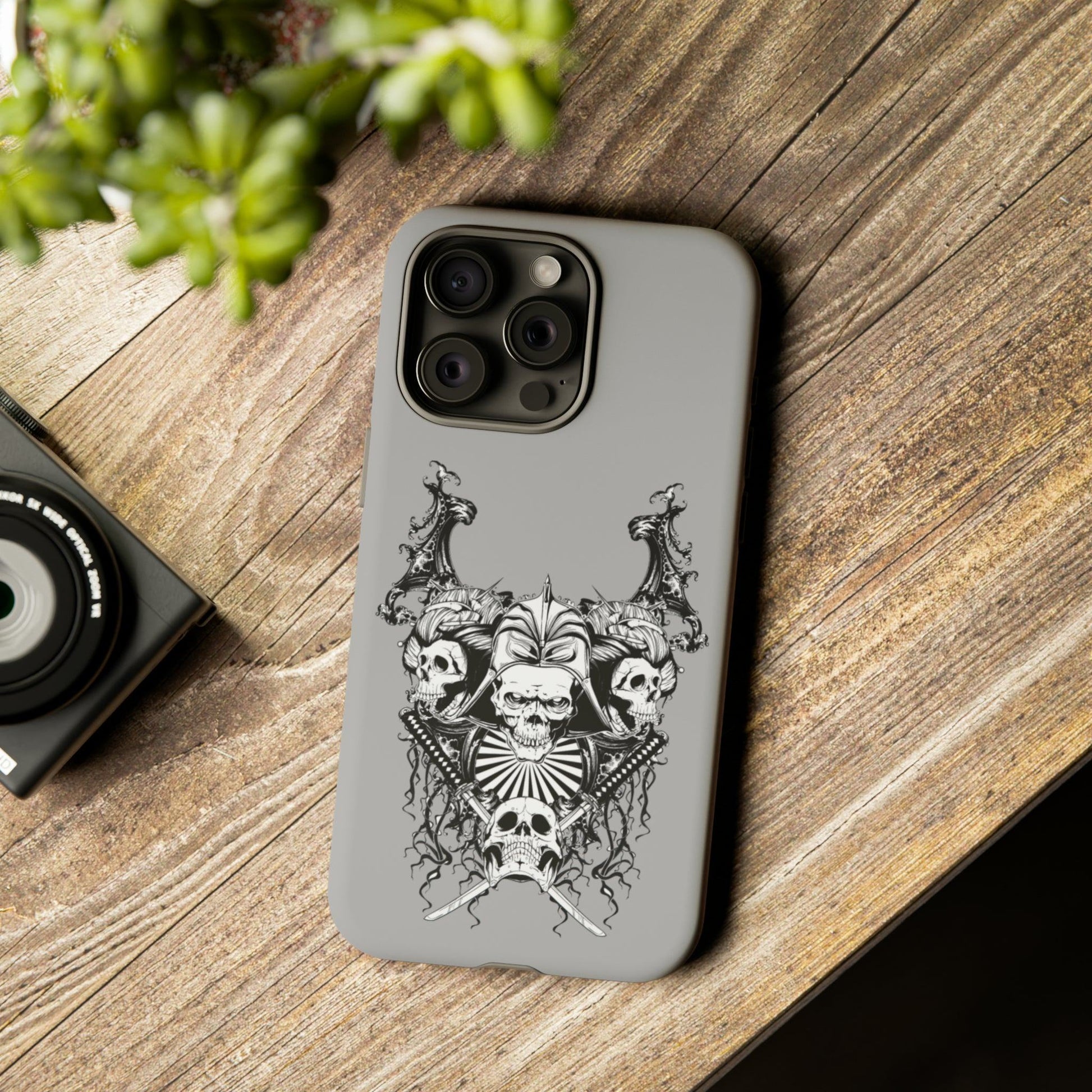 Apple Iphone Katana Skulls Cover Phone Case 41.99 Accessories, Apple, Glossy, Iphone, iPhone Cases, Katana, Matte, Phone accessory, Phone Cases, Skull JLR Design