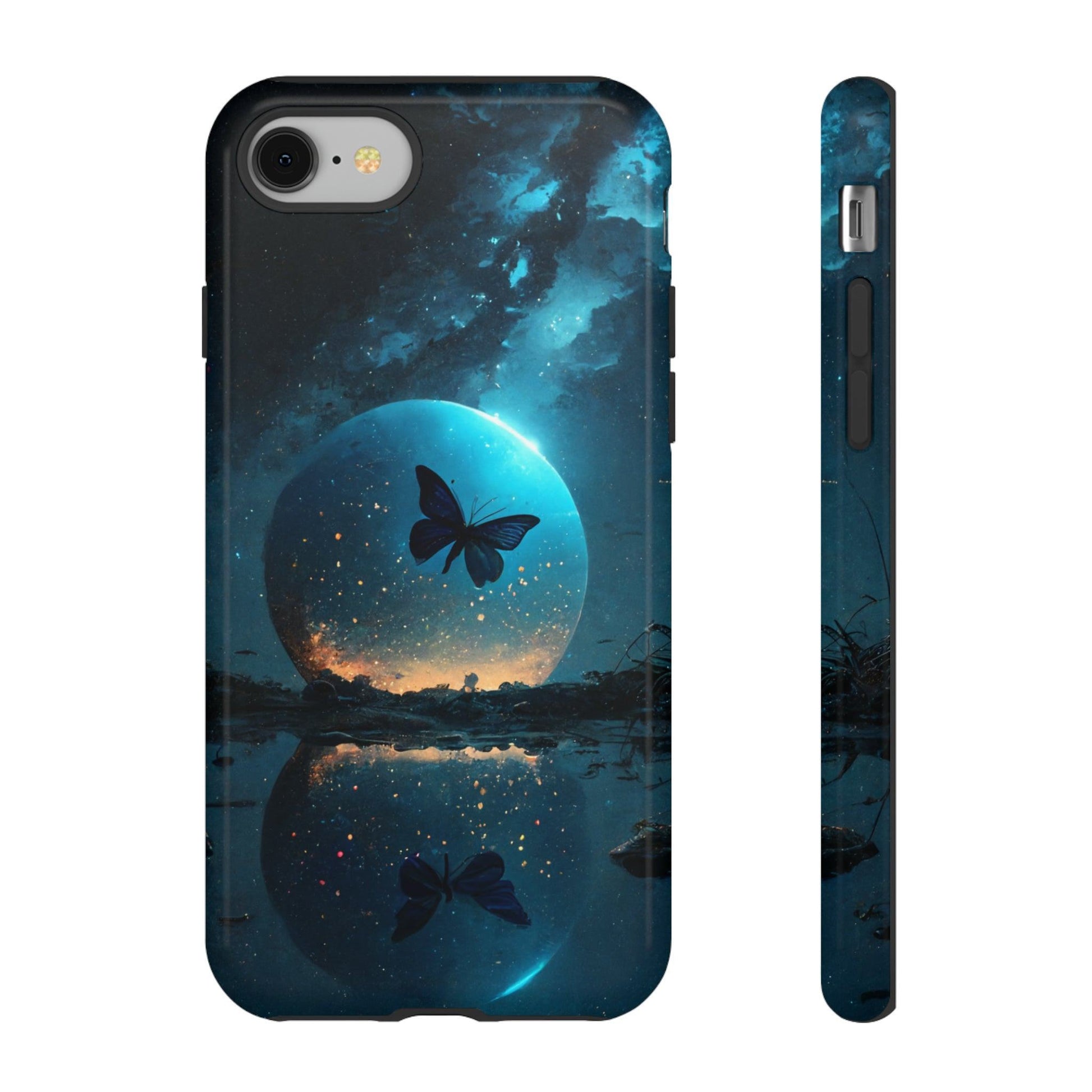 Apple Iphone Moon Butterfly Var2 Cover Phone Case JLR Design