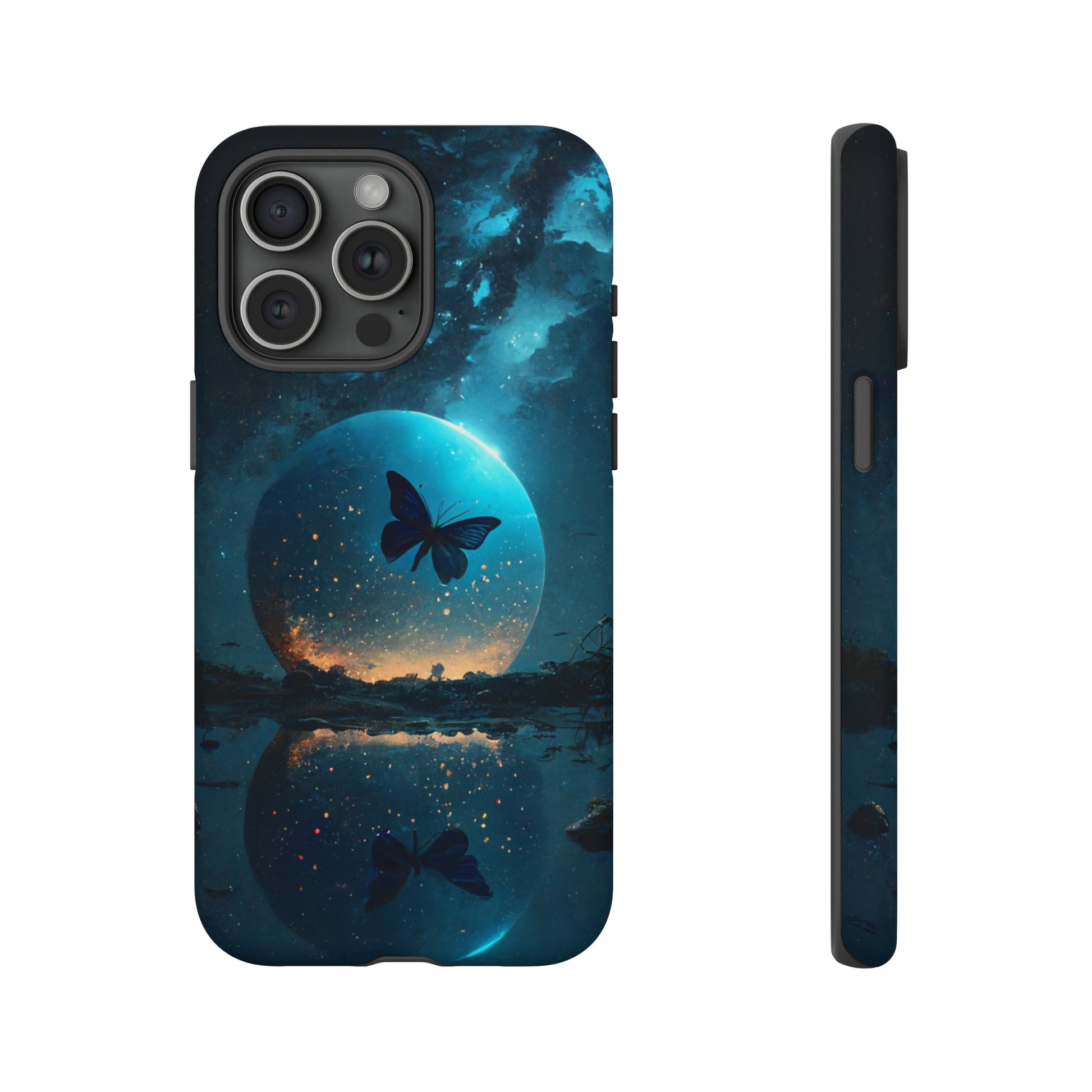 Apple Iphone Moon Butterfly Var2 Cover Phone Case JLR Design