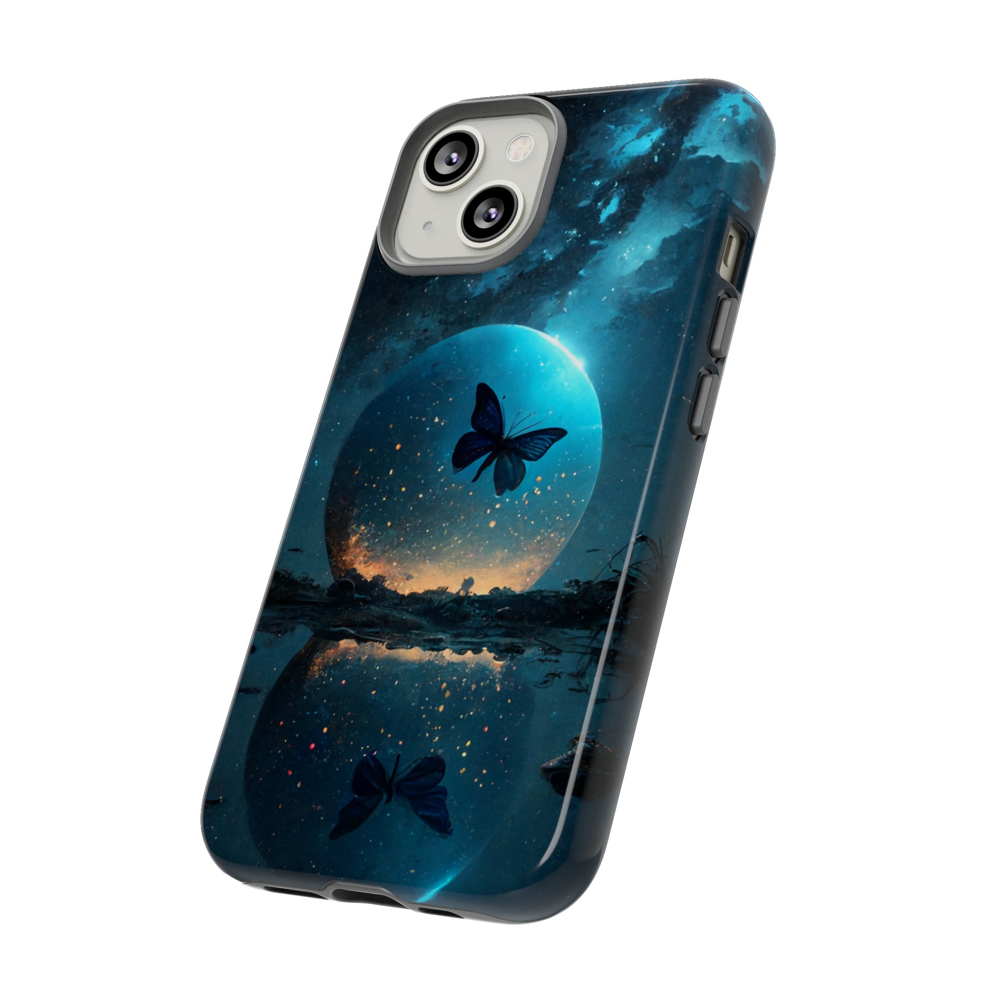 Apple Iphone Moon Butterfly Var2 Cover Phone Case JLR Design