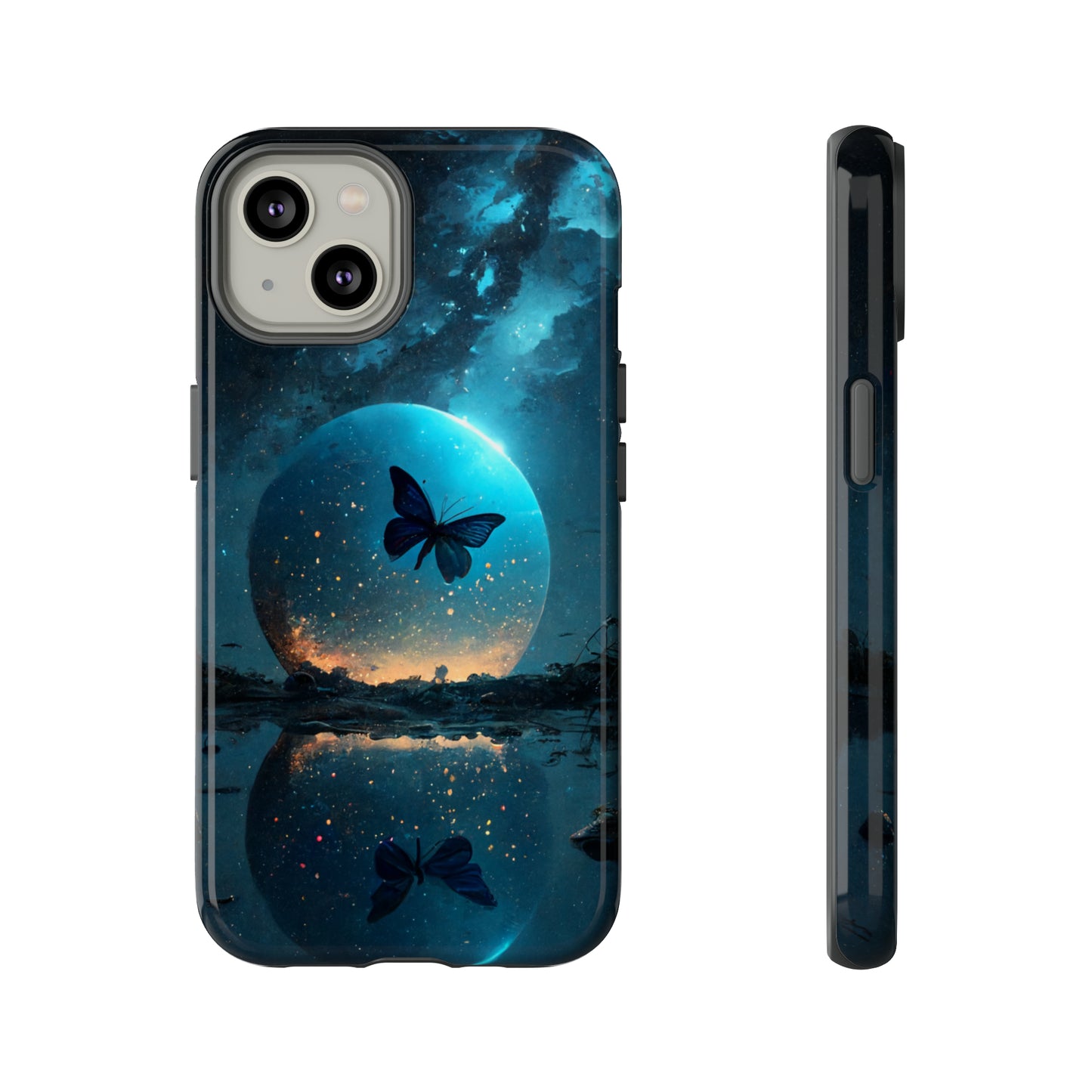 Apple Iphone Moon Butterfly Var2 Cover Phone Case JLR Design