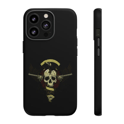 Apple Iphone Revolver Skull Cover Phone Case 37.99 Accessories, Apple, Glossy, Iphone, iPhone Cases, Matte, Phone accessory, Phone Cases, Revolver, Skull JLR Design