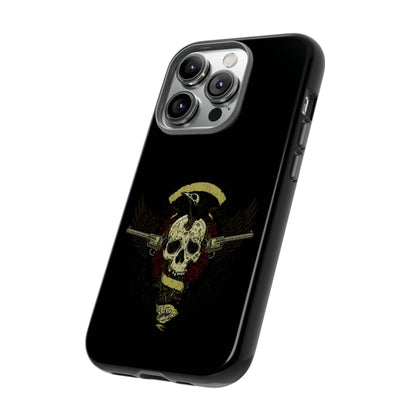 Apple Iphone Revolver Skull Cover Phone Case 37.99 Accessories, Apple, Glossy, Iphone, iPhone Cases, Matte, Phone accessory, Phone Cases, Revolver, Skull JLR Design