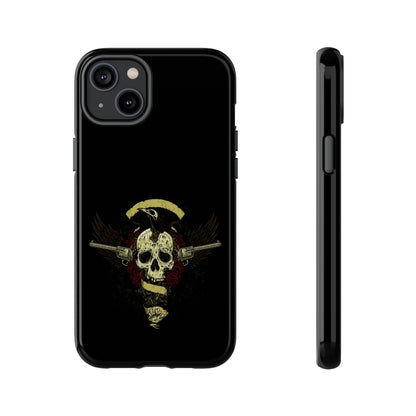 Apple Iphone Revolver Skull Cover Phone Case 37.99 Accessories, Apple, Glossy, Iphone, iPhone Cases, Matte, Phone accessory, Phone Cases, Revolver, Skull JLR Design