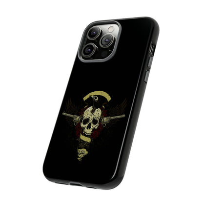 Apple Iphone Revolver Skull Cover Phone Case 37.99 Accessories, Apple, Glossy, Iphone, iPhone Cases, Matte, Phone accessory, Phone Cases, Revolver, Skull JLR Design