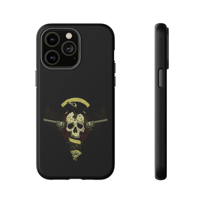 Apple Iphone Revolver Skull Cover Phone Case 37.99 Accessories, Apple, Glossy, Iphone, iPhone Cases, Matte, Phone accessory, Phone Cases, Revolver, Skull JLR Design