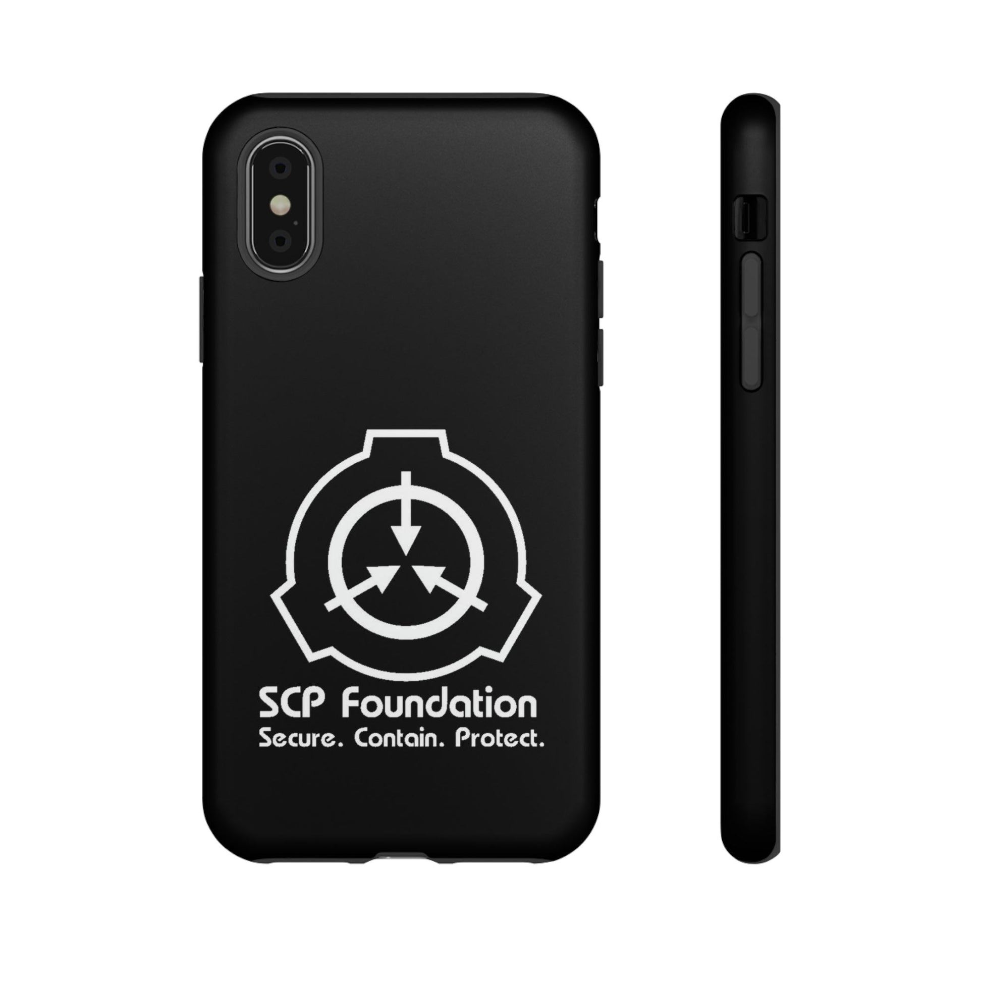 Apple Iphone SCP Foundation schwarz Cover Phone Case 34.99 Accessories, Foundation, Glossy, Handyhülle, iPhone Cases, Logo, Matte, Phone accessory, Phone Cases, Samsung Cases, SCP, Weiss JLR Design