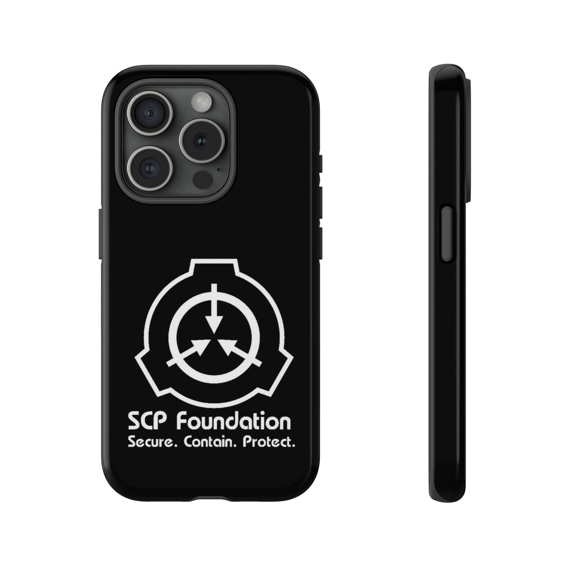 Apple Iphone SCP Foundation schwarz Cover Phone Case 34.99 Accessories, Foundation, Glossy, Handyhülle, iPhone Cases, Logo, Matte, Phone accessory, Phone Cases, Samsung Cases, SCP, Weiss JLR Design