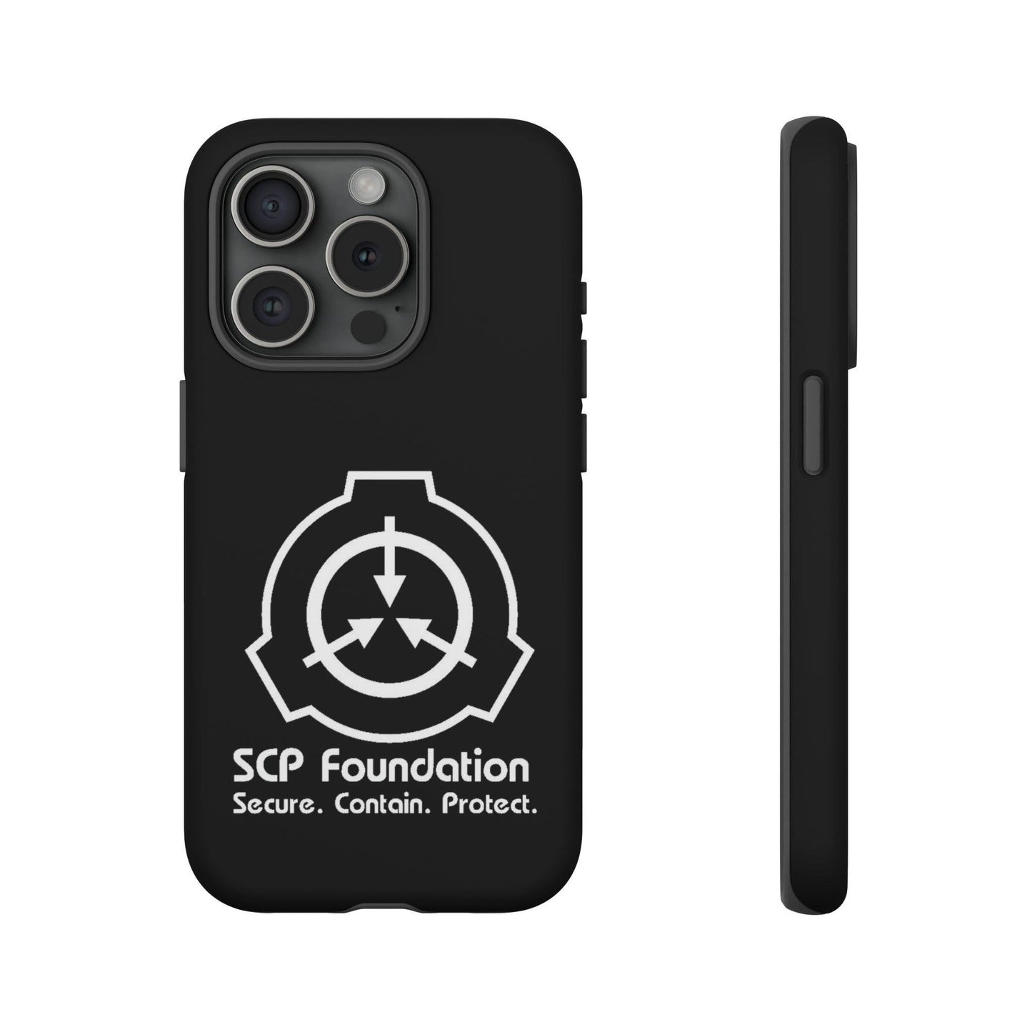 Apple Iphone SCP Foundation schwarz Cover Phone Case 34.99 Accessories, Foundation, Glossy, Handyhülle, iPhone Cases, Logo, Matte, Phone accessory, Phone Cases, Samsung Cases, SCP, Weiss JLR Design