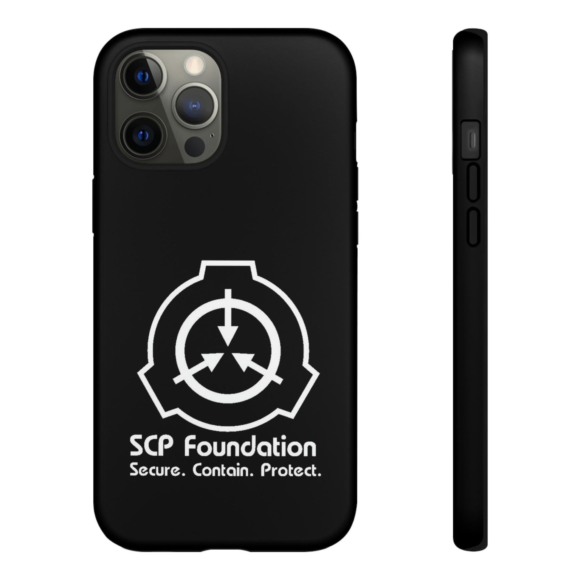 Apple Iphone SCP Foundation schwarz Cover Phone Case 34.99 Accessories, Foundation, Glossy, Handyhülle, iPhone Cases, Logo, Matte, Phone accessory, Phone Cases, Samsung Cases, SCP, Weiss JLR Design