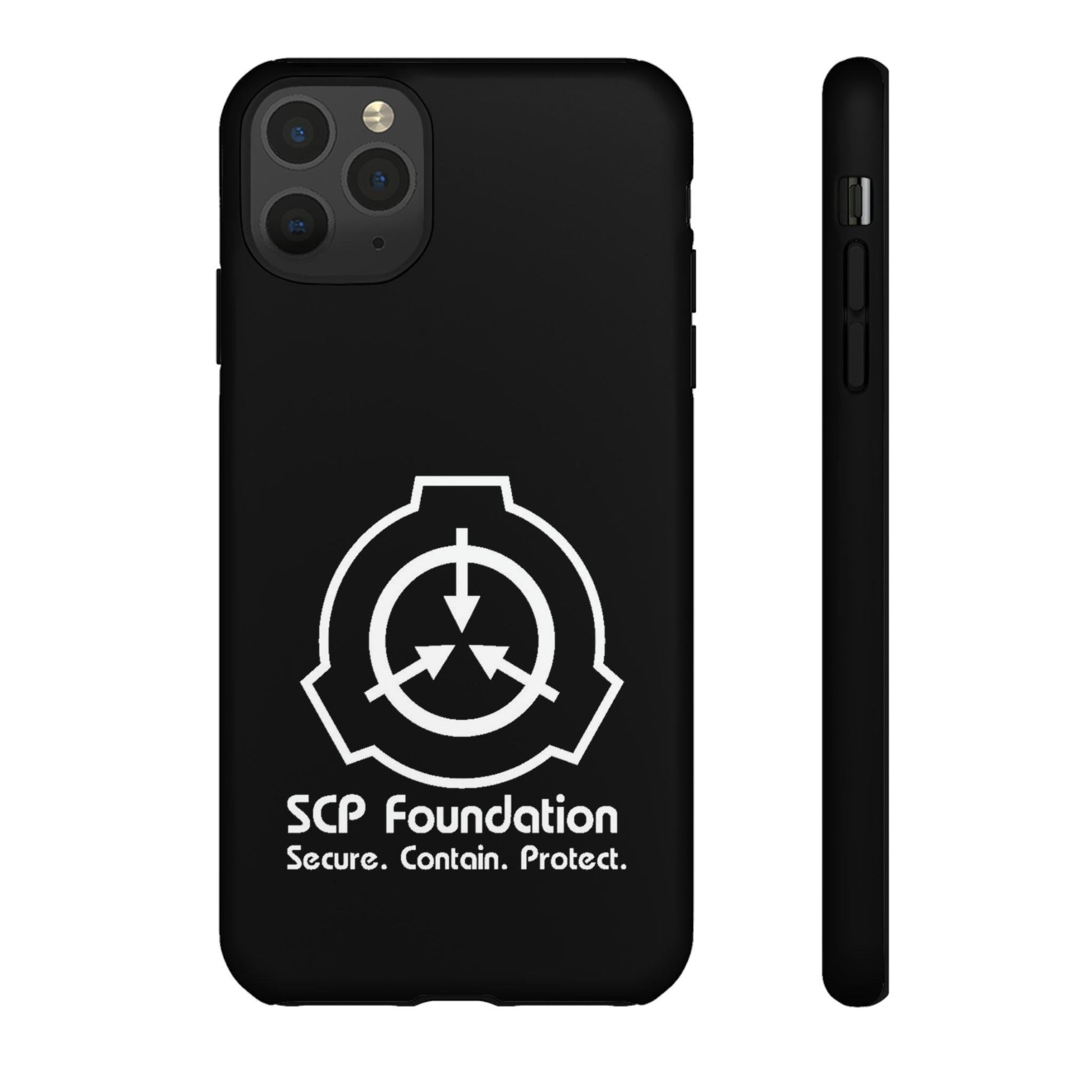 Apple Iphone SCP Foundation schwarz Cover Phone Case 34.99 Accessories, Foundation, Glossy, Handyhülle, iPhone Cases, Logo, Matte, Phone accessory, Phone Cases, Samsung Cases, SCP, Weiss JLR Design