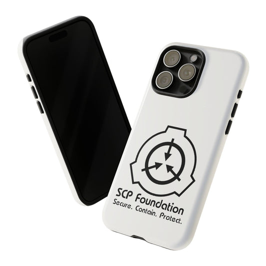 Apple Iphone SCP Foundation Weiss Cover Phone Case 44.99 Accessories, Foundation, Glossy, iPhone Cases, Logo, Matte, Phone accessory, Phone Cases, Samsung Cases, Schwarz, SCP, Weiss JLR Design