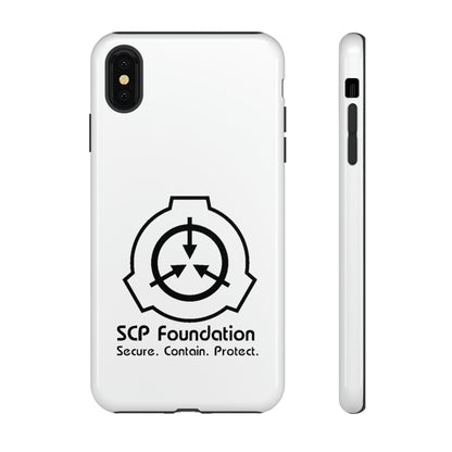 Apple Iphone SCP Foundation Weiss Cover Phone Case 32.99 Accessories, Foundation, Glossy, iPhone Cases, Logo, Matte, Phone accessory, Phone Cases, Samsung Cases, Schwarz, SCP, Weiss JLR Design