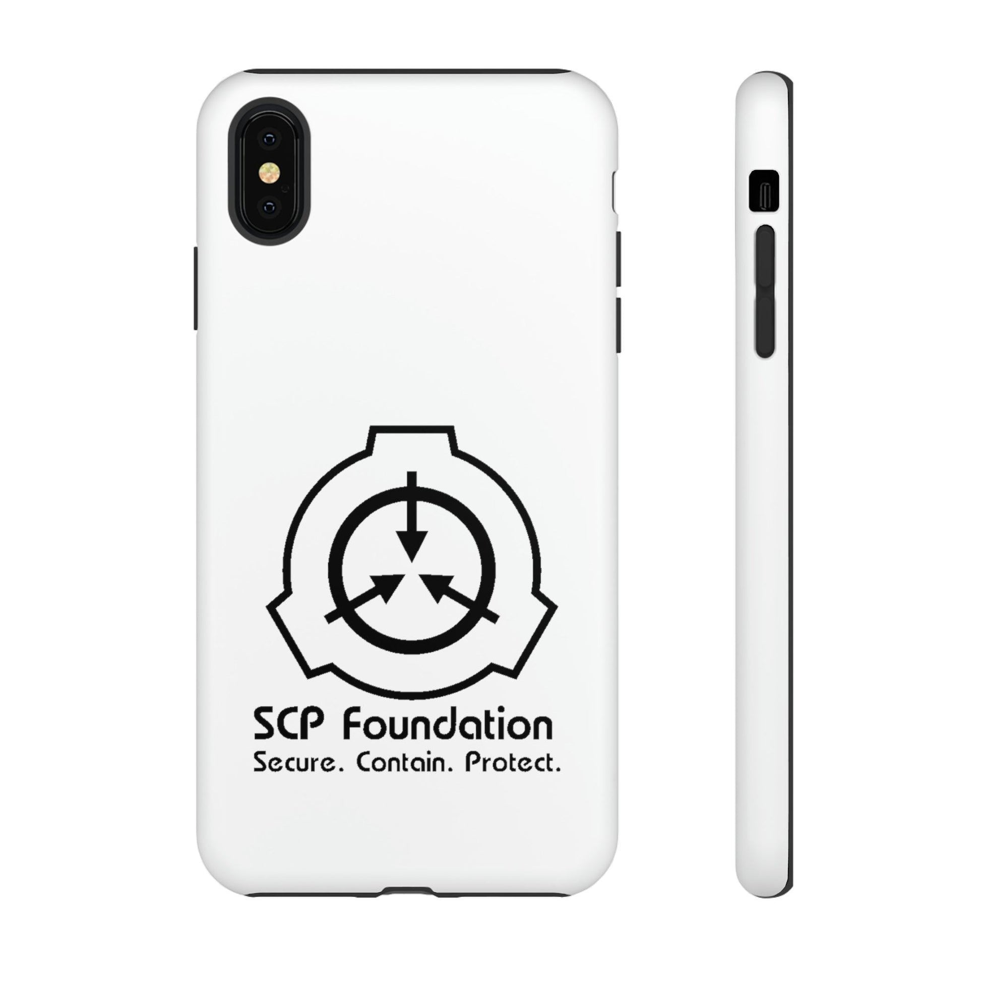 Apple Iphone SCP Foundation Weiss Cover Phone Case 32.99 Accessories, Foundation, Glossy, iPhone Cases, Logo, Matte, Phone accessory, Phone Cases, Samsung Cases, Schwarz, SCP, Weiss JLR Design