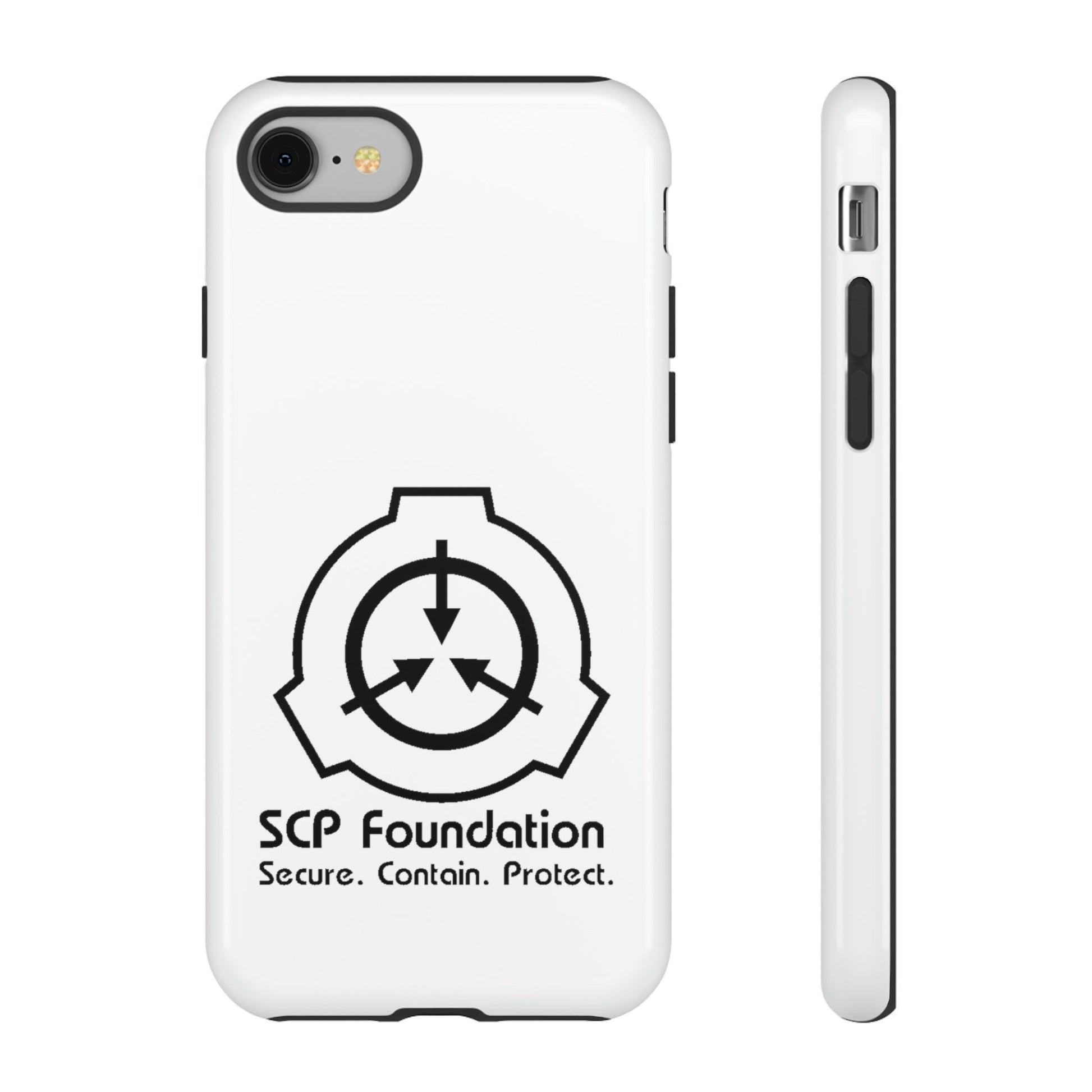 Apple Iphone SCP Foundation Weiss Cover Phone Case 32.99 Accessories, Foundation, Glossy, iPhone Cases, Logo, Matte, Phone accessory, Phone Cases, Samsung Cases, Schwarz, SCP, Weiss JLR Design