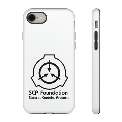 Apple Iphone SCP Foundation Weiss Cover Phone Case 32.99 Accessories, Foundation, Glossy, iPhone Cases, Logo, Matte, Phone accessory, Phone Cases, Samsung Cases, Schwarz, SCP, Weiss JLR Design